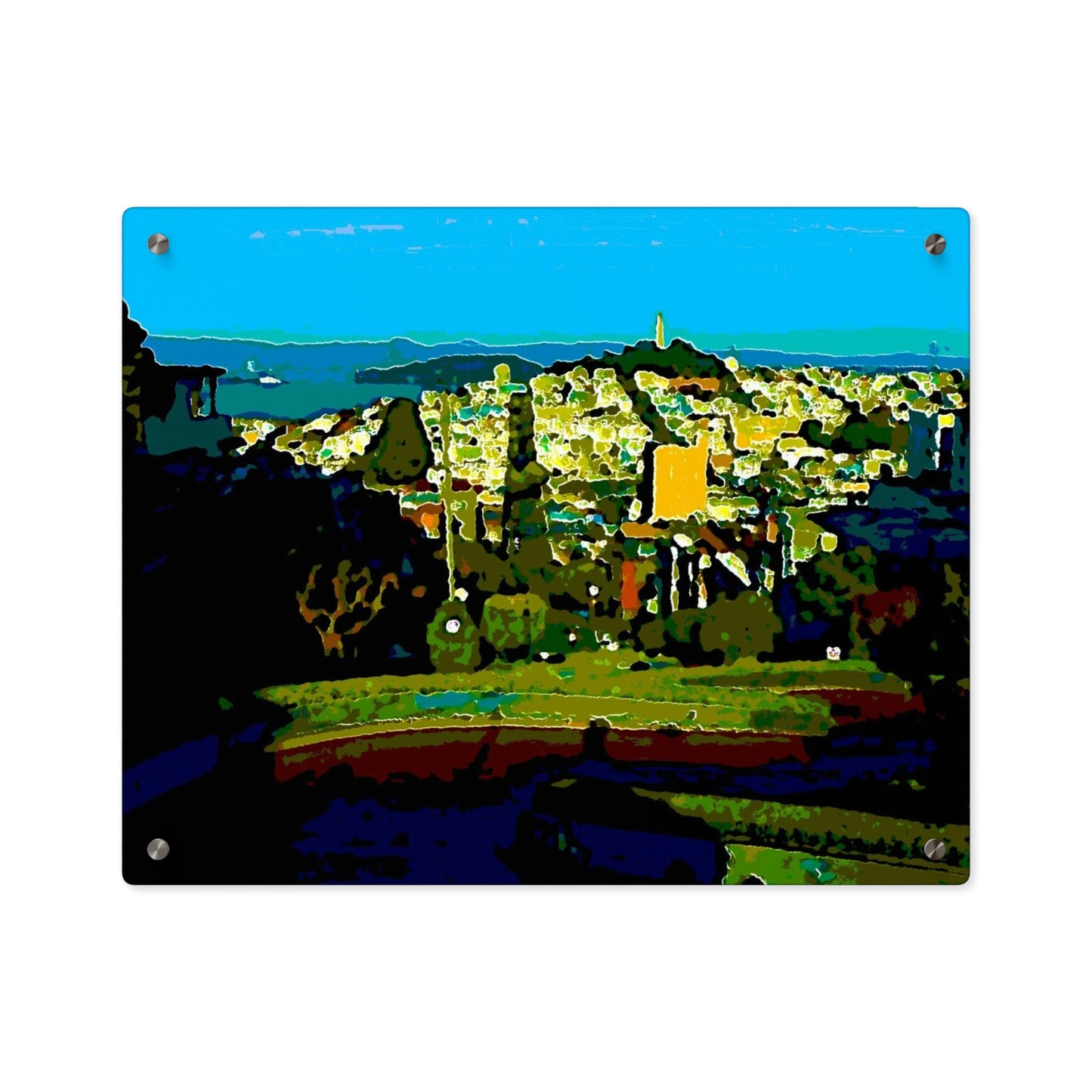 Acrylic Wall Art Panels ... "Lombard Street San Francisco, CA, USA" ... Family Archives 1970's ... Original Works ...