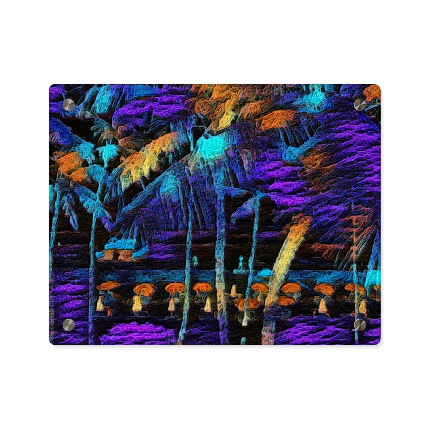 Acrylic Wall Art Panels ... "The Royal Hawai'ian: Waikiki Beach_Beach" ... Honolulu, HI ... Ocotber 2014 (Halloween) ... Original Works ...