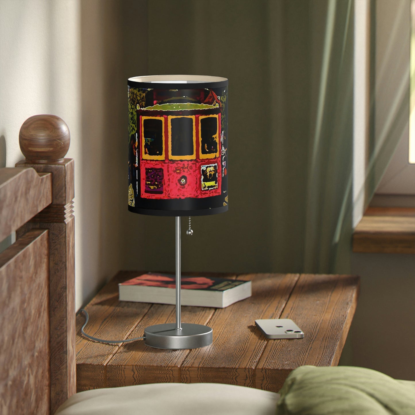 Lamp on a Stand, US|CA plug ... San Francisco ... 'A Rice-A-Roni-A-San Francisco Treat' ... "A Cable Car Classic" ... Family Archives: 1973 ... Original Works ...