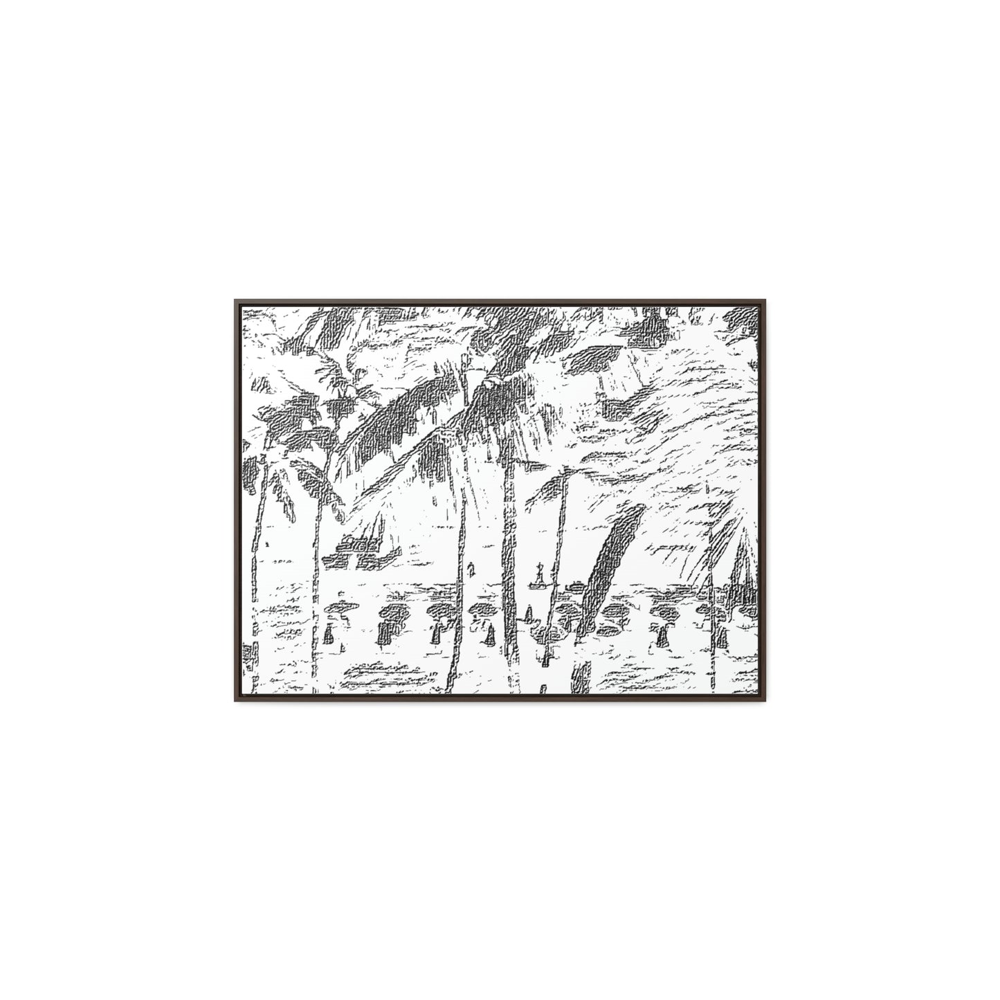 Gallery Canvas Wraps, Horizontal Frame ... "The Royal Hawai'ian: Waikiki Beach_Beach" ... Honolulu, HI ... Ocotber 2014 (Halloween) ... Original Works ...