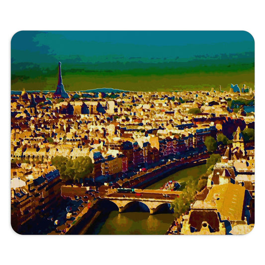 Mouse Pad  ... Au Paris ... "Along The River Seine" ... Barbara Joan Bonnel-Holt: 1972 ... Original Works ...