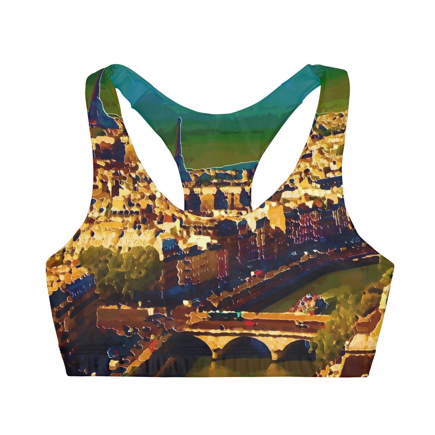 Girls' Double Lined Seamless Sports Bra ...  Au Paris ... "Along The River Seine" ... Barbara Joan Bonnel-Holt: 1972 ... Original Works ...