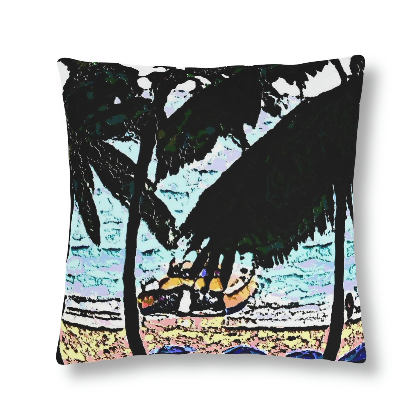 Waterproof Pillows ... "A Beautiful Beach Amongst The Palms" ... The Outrigger Waikiki, Honolulu, Oahu ... Original Works ...