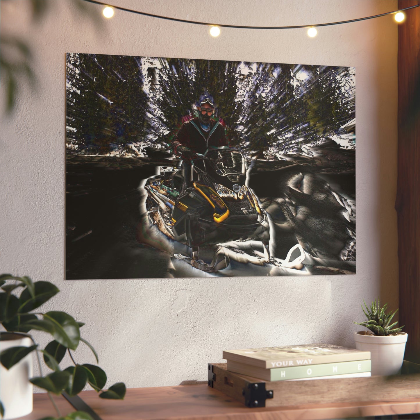 Aluminum Composite Panels ... Snowmobiling The Local Trails ... "A Spring Day" ... March 2021 ... Central Idaho ... Original Works ...