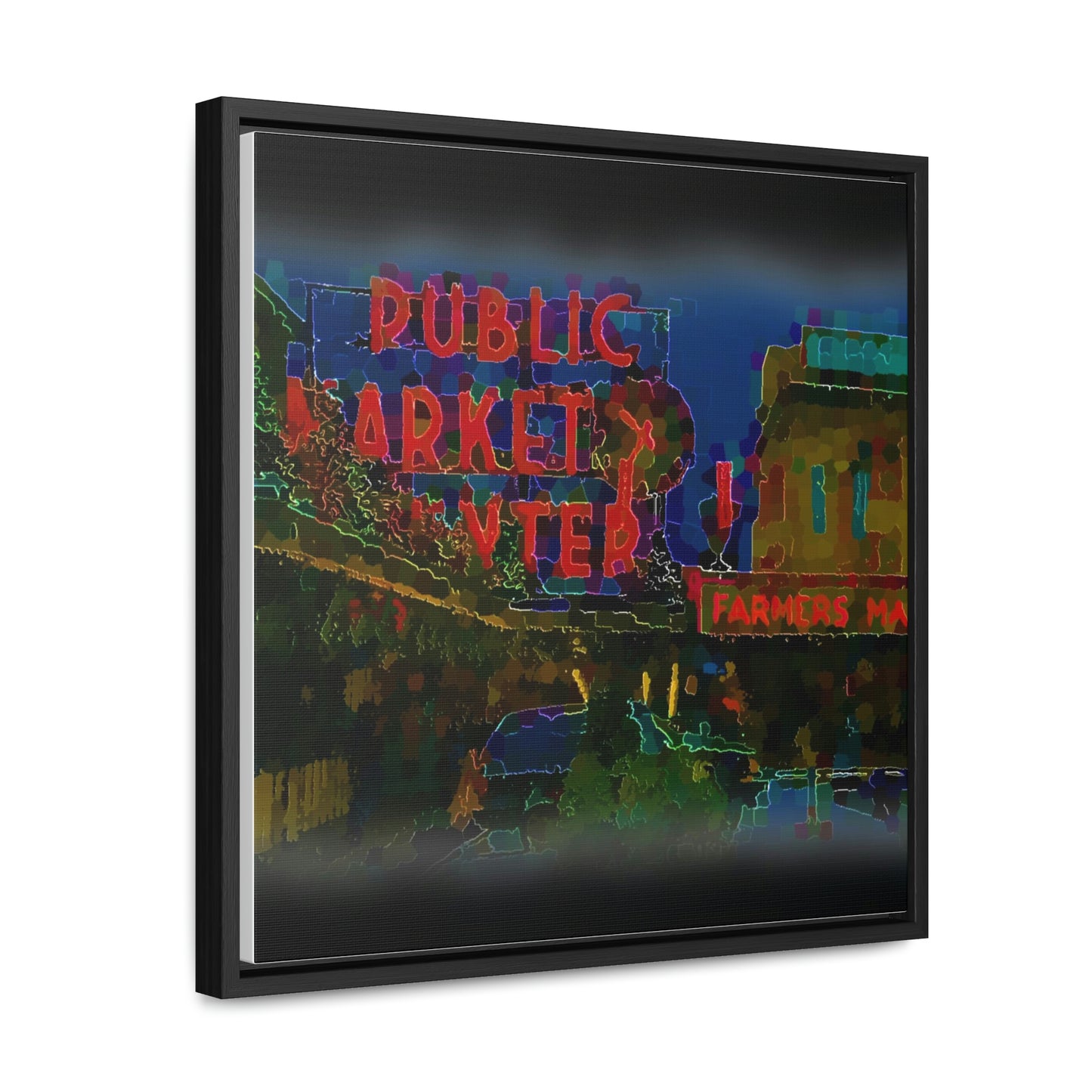 Gallery Canvas Wraps, Square Frame ... PPM: Pike Place Market ... Original Work ... Winter 2022 ...