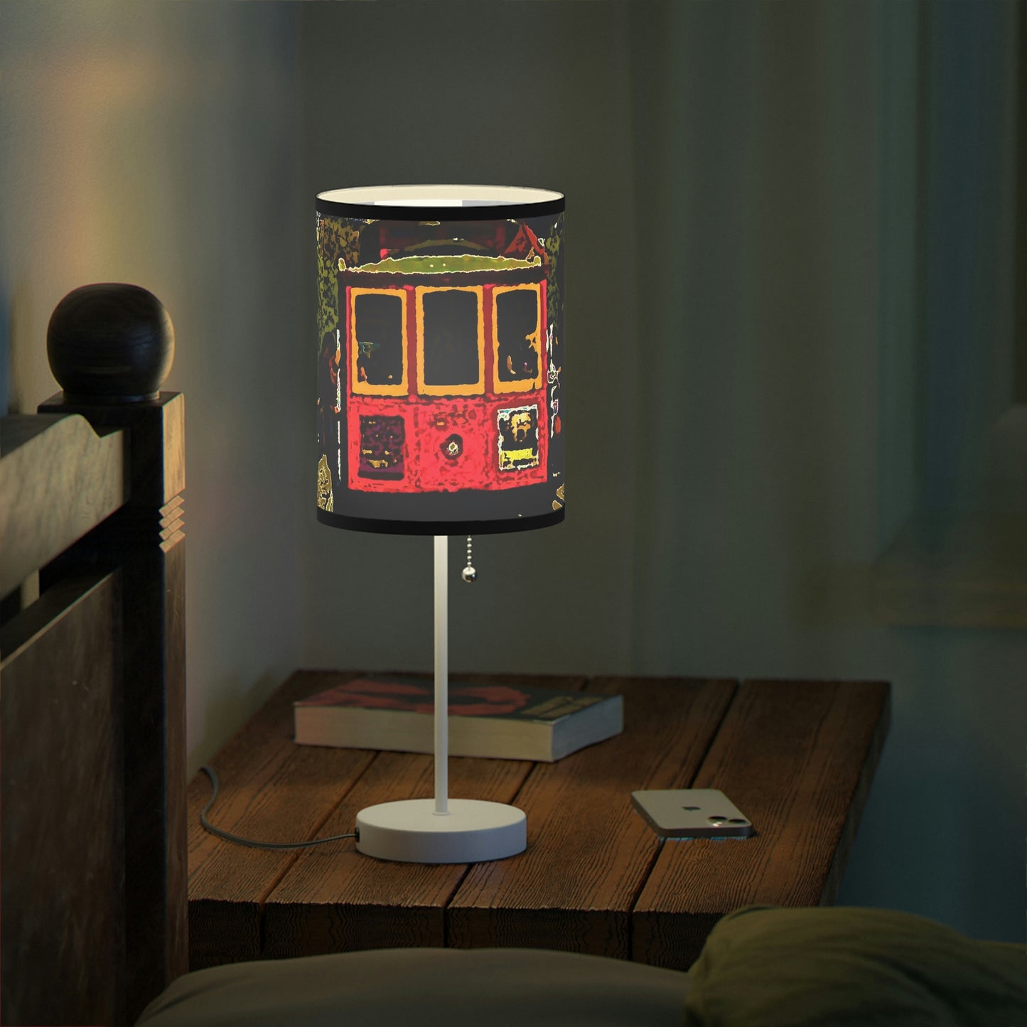 Lamp on a Stand, US|CA plug ... San Francisco ... 'A Rice-A-Roni-A-San Francisco Treat' ... "A Cable Car Classic" ... Family Archives: 1973 ... Original Works ...