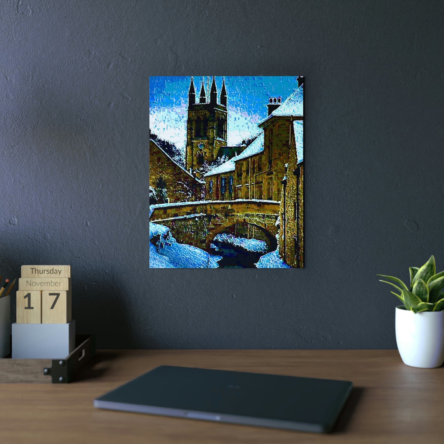 Aluminum Composite Panels ...  A Bridge, A Canal, A Cathedral_2 ... "To Stroll Over-Through-And-By" ... Central England: Circa 2005 ... Original Works ...