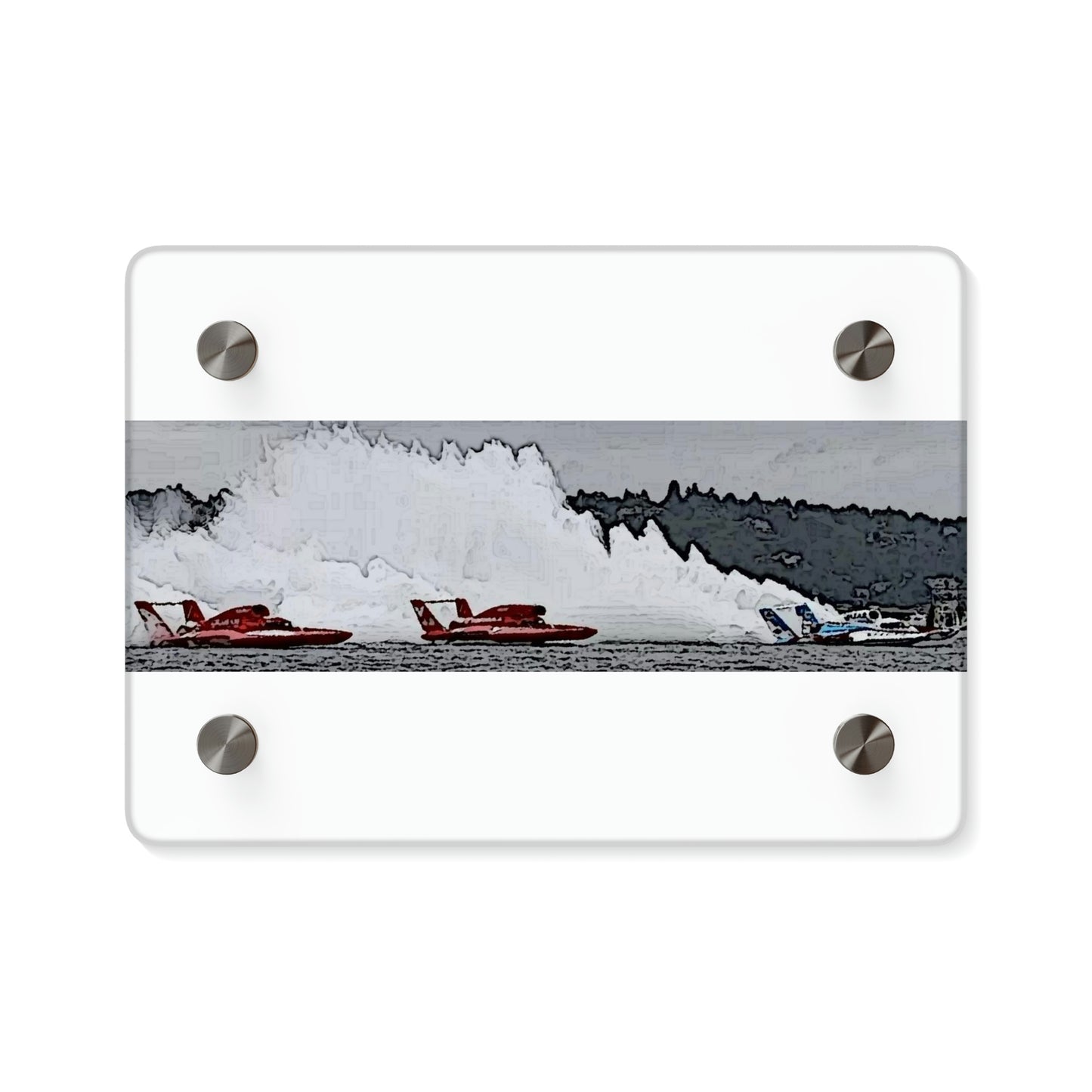 Acrylic Wall Art Panels ... Seattle Columbia Cup On Lake Washington ... "Dave Wilcox Heads For The Win" ... Associate Gift-Photo ... Original Works ...