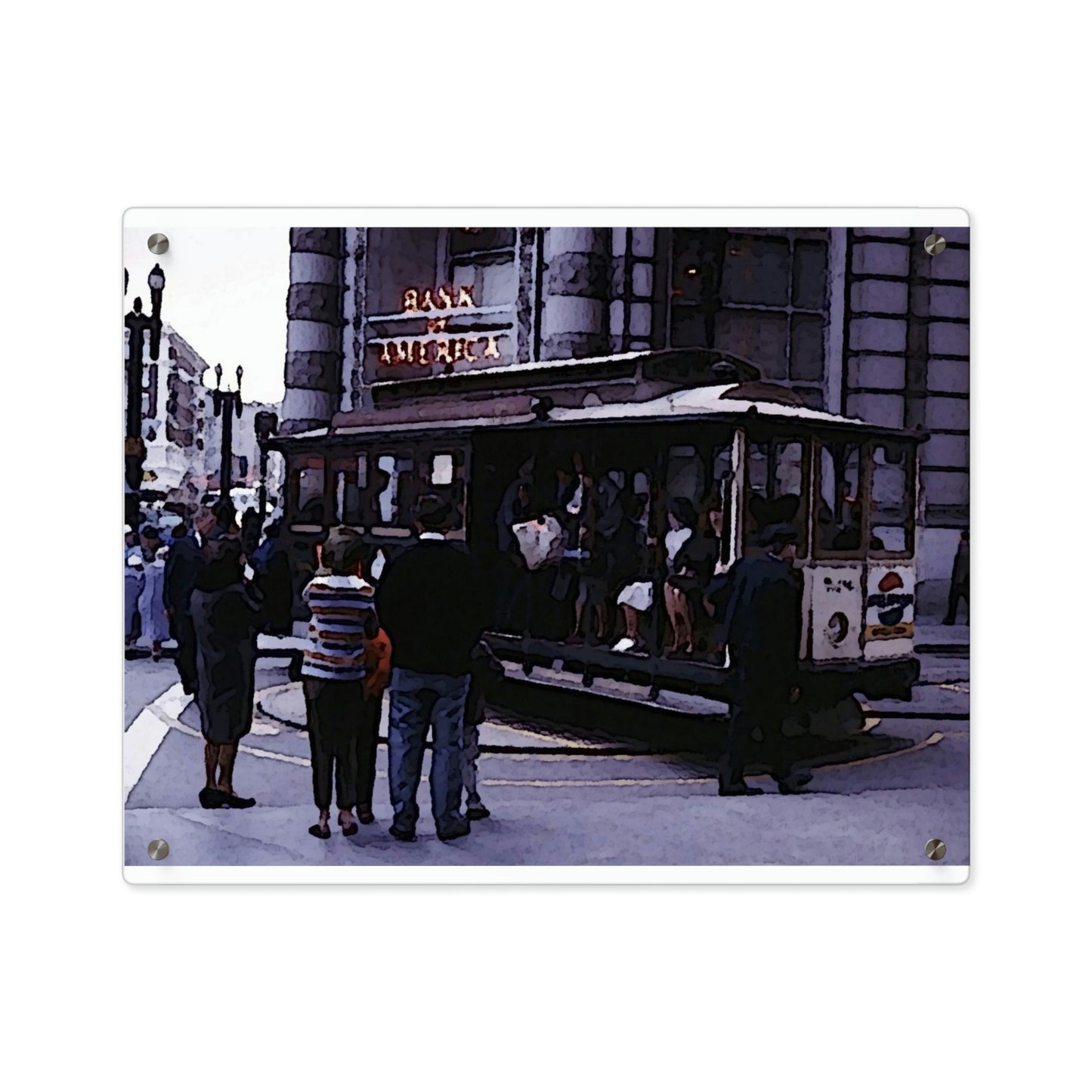 Acrylic Wall Art Panels ... San Francisco ... 'Rice-A-Roni-A-San Francisco Treat' ... "A Cable Car Classic" ... Family Archives: 1973 ... Original Works ...
