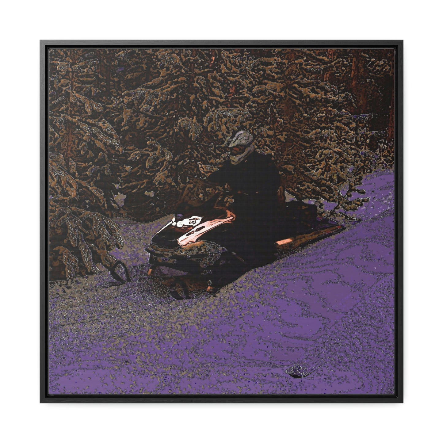 Gallery Canvas Wraps, Square Frame ... Yep ... "Another Day ... Riding Through The Wilderness ... " ... February 2023 ... Original Works ...
