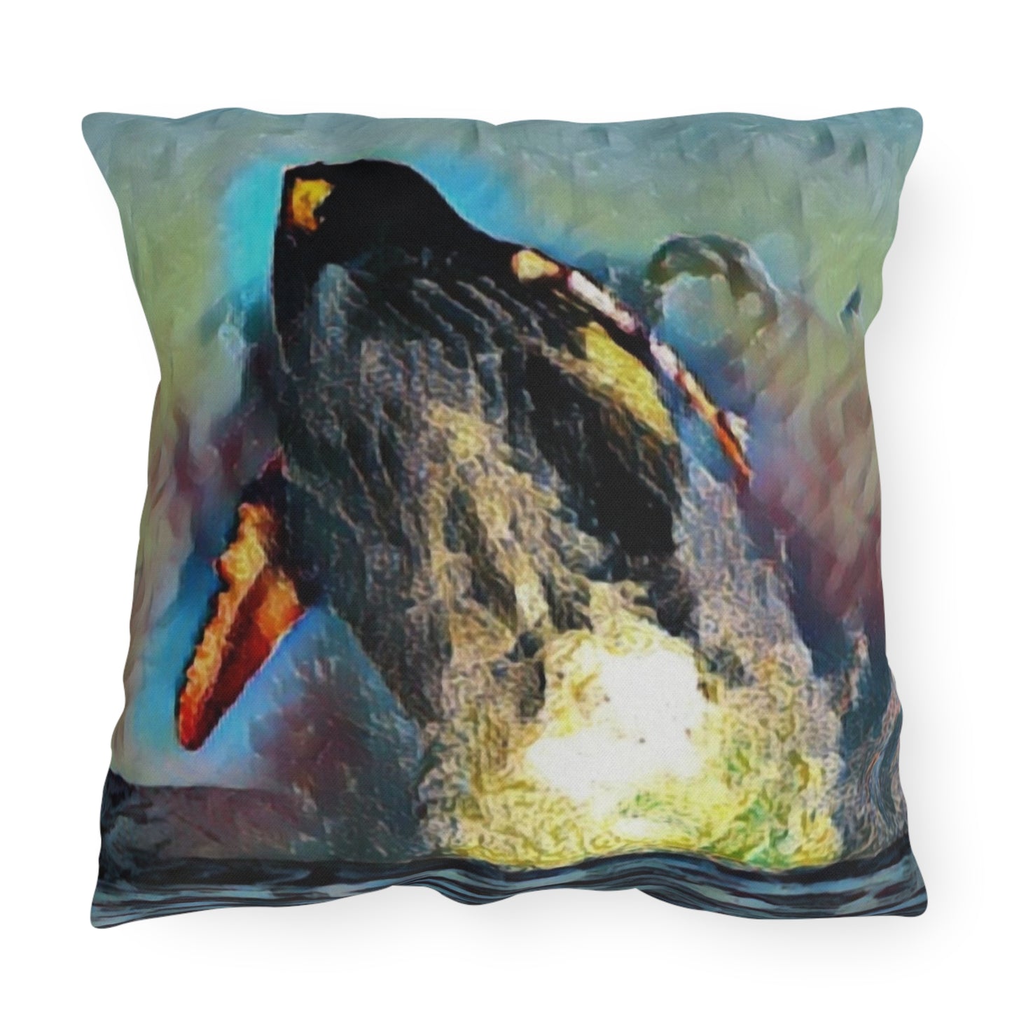 Outdoor Pillows ... An Extraordinary Humpback Breach ... 'With Explosive Energy' ... Family Archives (KPH) ... Circa: 21st Century. Maui, HI ... Original Works ...