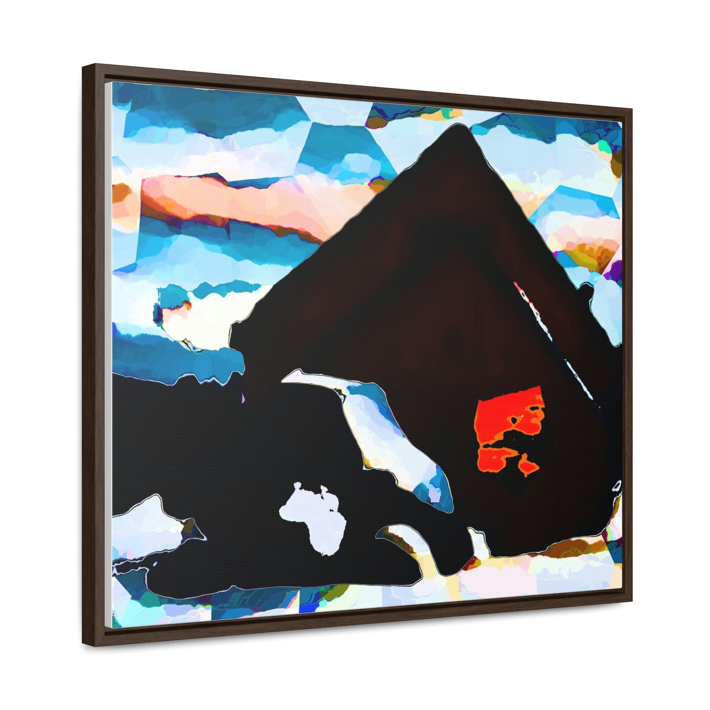 Gallery Canvas Wraps, Horizontal Frame ... After An Intense Snow Storm ... 'Digging Out' ... A Vehicle & Cabin "In The Mountains" ... March 2023 ... Original Works ...