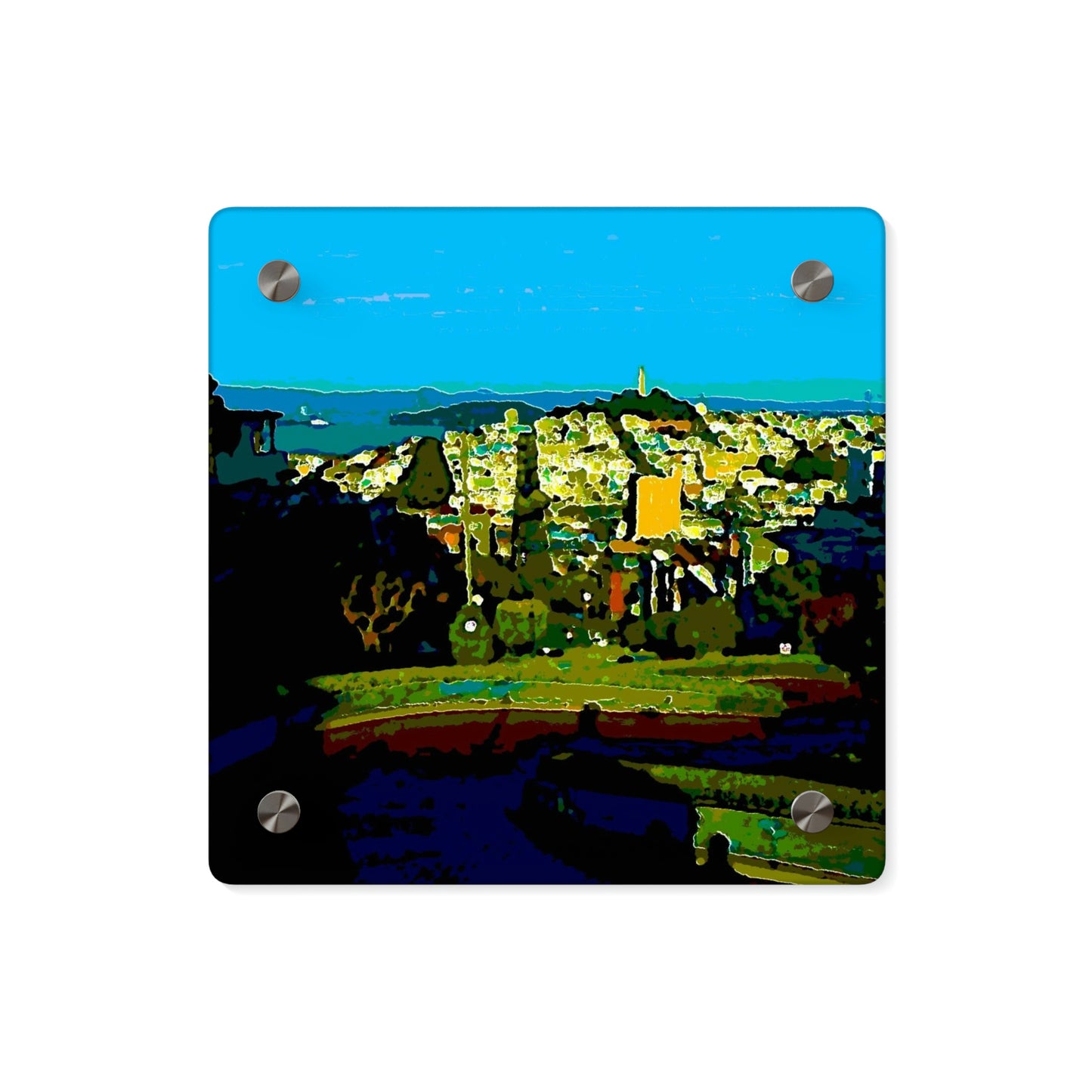 Acrylic Wall Art Panels ... "Lombard Street San Francisco, CA, USA" ... Family Archives 1970's ... Original Works ...