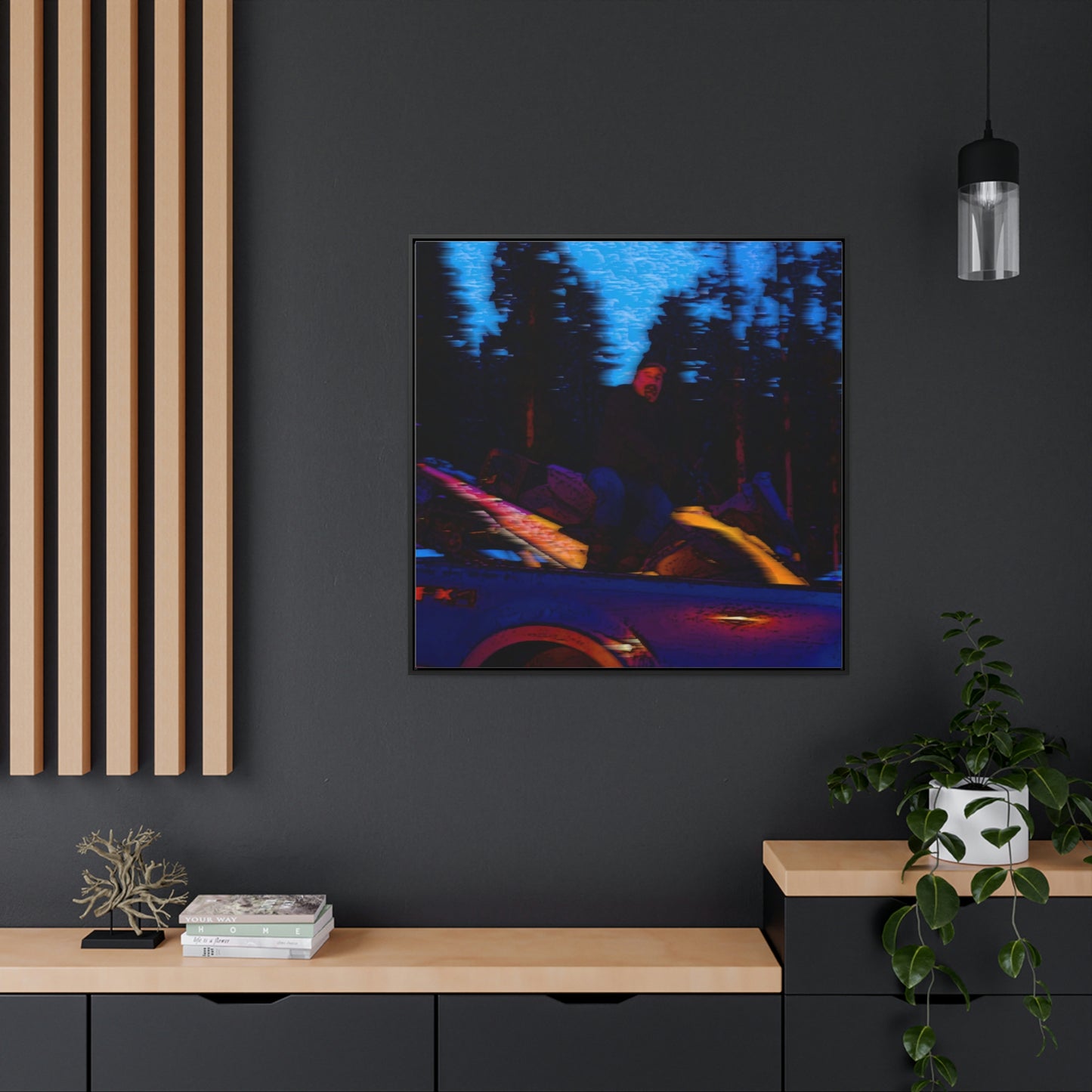 Gallery Canvas Wraps, Square Frame ... Two Modes Of Winter Transportation ... "Which One To Drive Next?" ... Choices-Choices-Choices ... Circa 4Jan23 ... Original Works ...