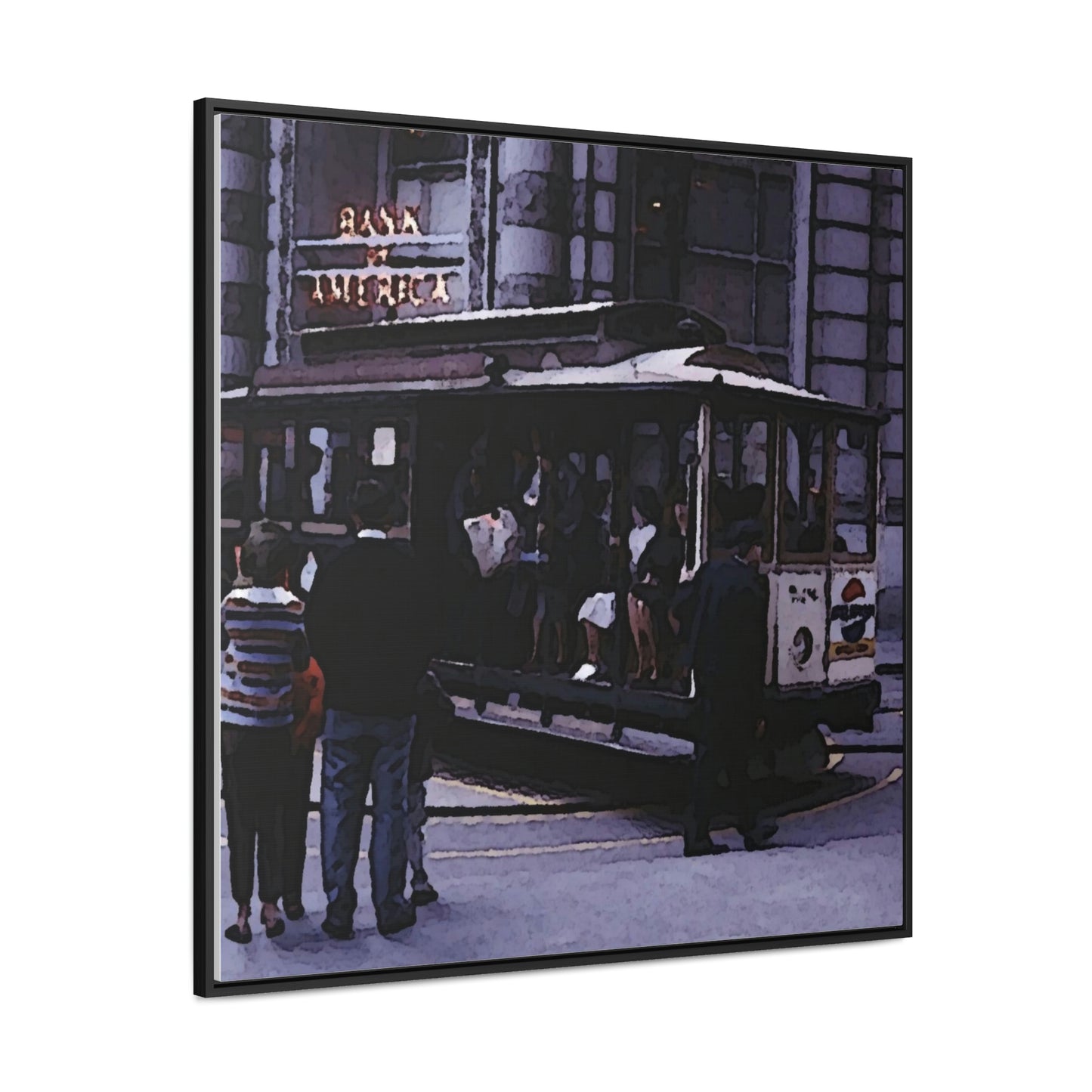 Gallery Canvas Wraps, Square Frame ... San Francisco ... 'Rice-A-Roni-A-San Francisco Treat' ... "A Cable Car Classic" ... Family Archives: 1973 ... Original Works ...