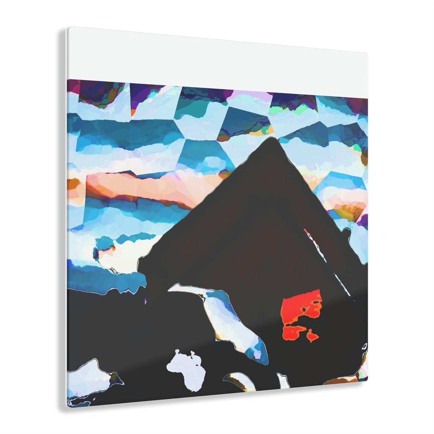 Acrylic Prints ... After An Intense Snow Storm ... 'Digging Out' ... A Vehicle & Cabin "In The Mountains" ... March 2023 ... Original Works ...