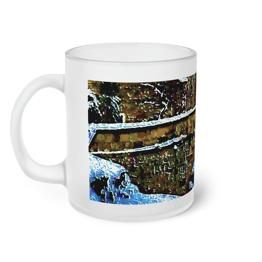 Frosted Glass Mug ...  Walikng The Streets & Alleys ... 'Strolling The Canals ... '  ... Original Works  ...