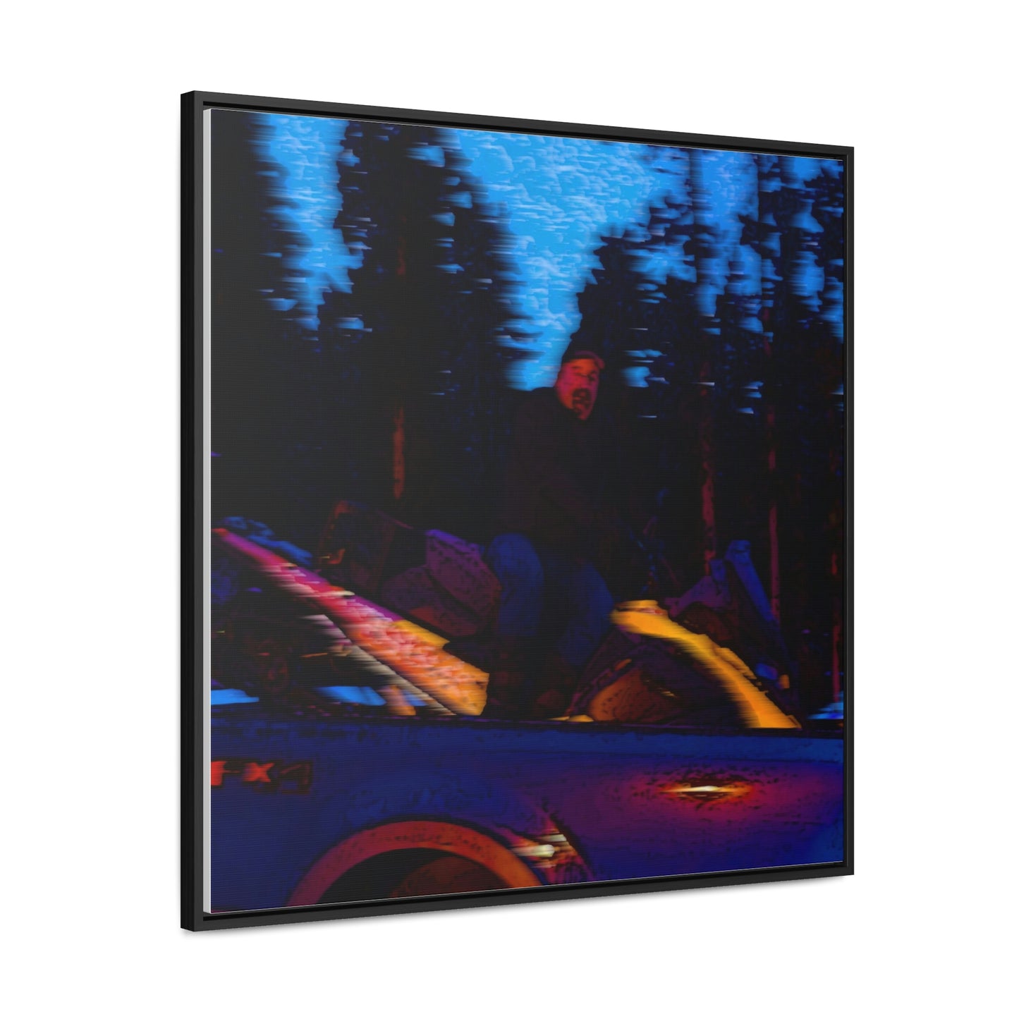 Gallery Canvas Wraps, Square Frame ... Two Modes Of Winter Transportation ... "Which One To Drive Next?" ... Choices-Choices-Choices ... Circa 4Jan23 ... Original Works ...