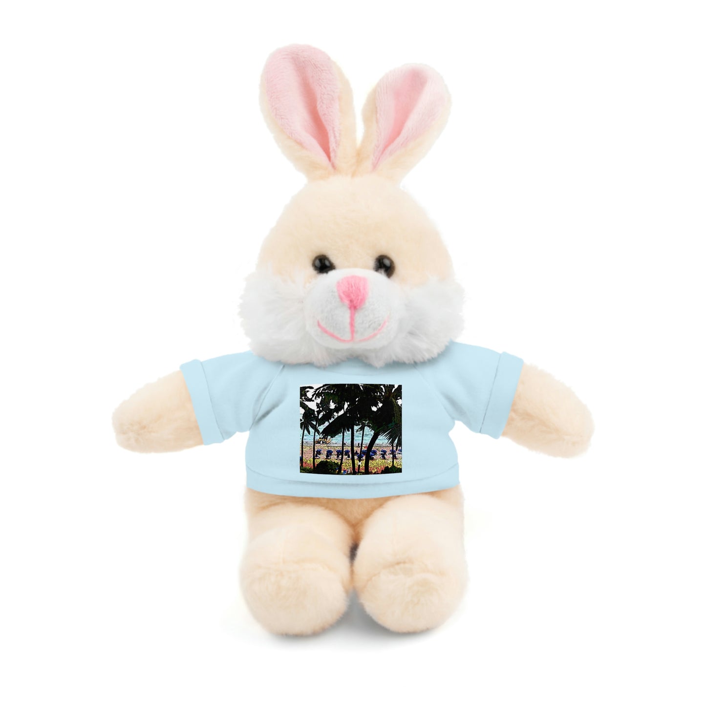 Stuffed Animals with Tee ... "A Beautiful Beach Amongst The Palms" ... The Outrigger Waikiki, Honolulu, Oahu ... Original Works ...