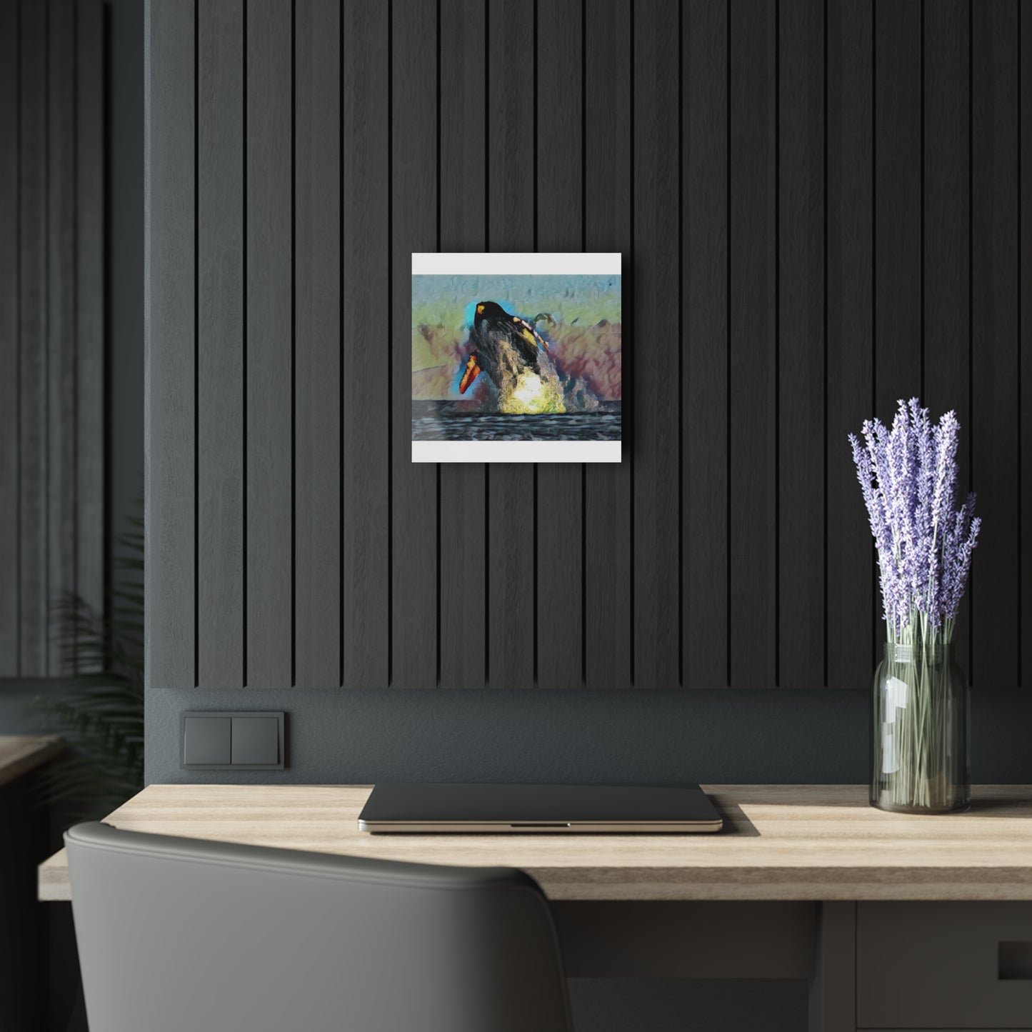 Acrylic Prints (French Cleat Hanging) ... An Extraordinary Humpback Breach ... 'With Explosive Energy' ... Family Archives (KPH) ... Circa: 21st Century. Maui, HI ... Original Works ...