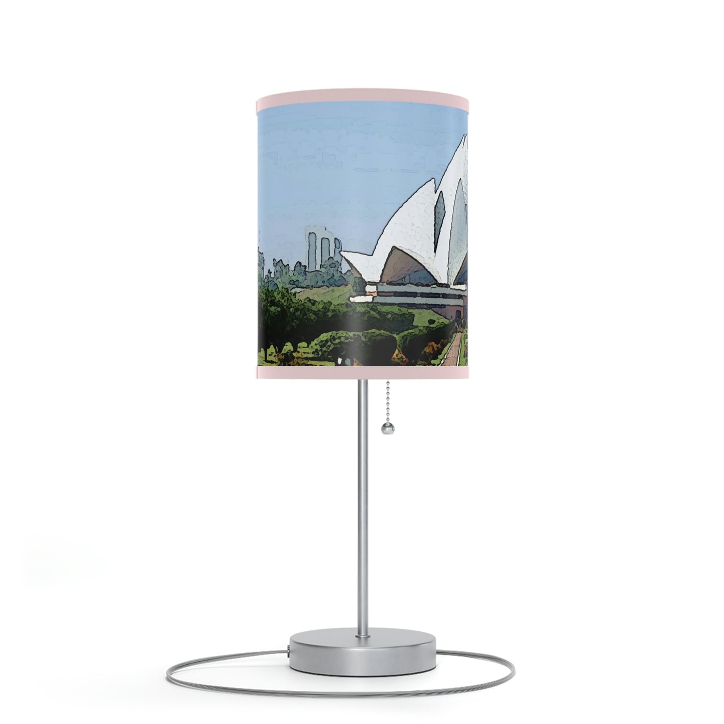 Lamp on a Stand, US|CA plug ... 'Bahai'i House-Of-Worship' ... "Lotus Temple: Delhi, India, 2008" ... Original Works ...