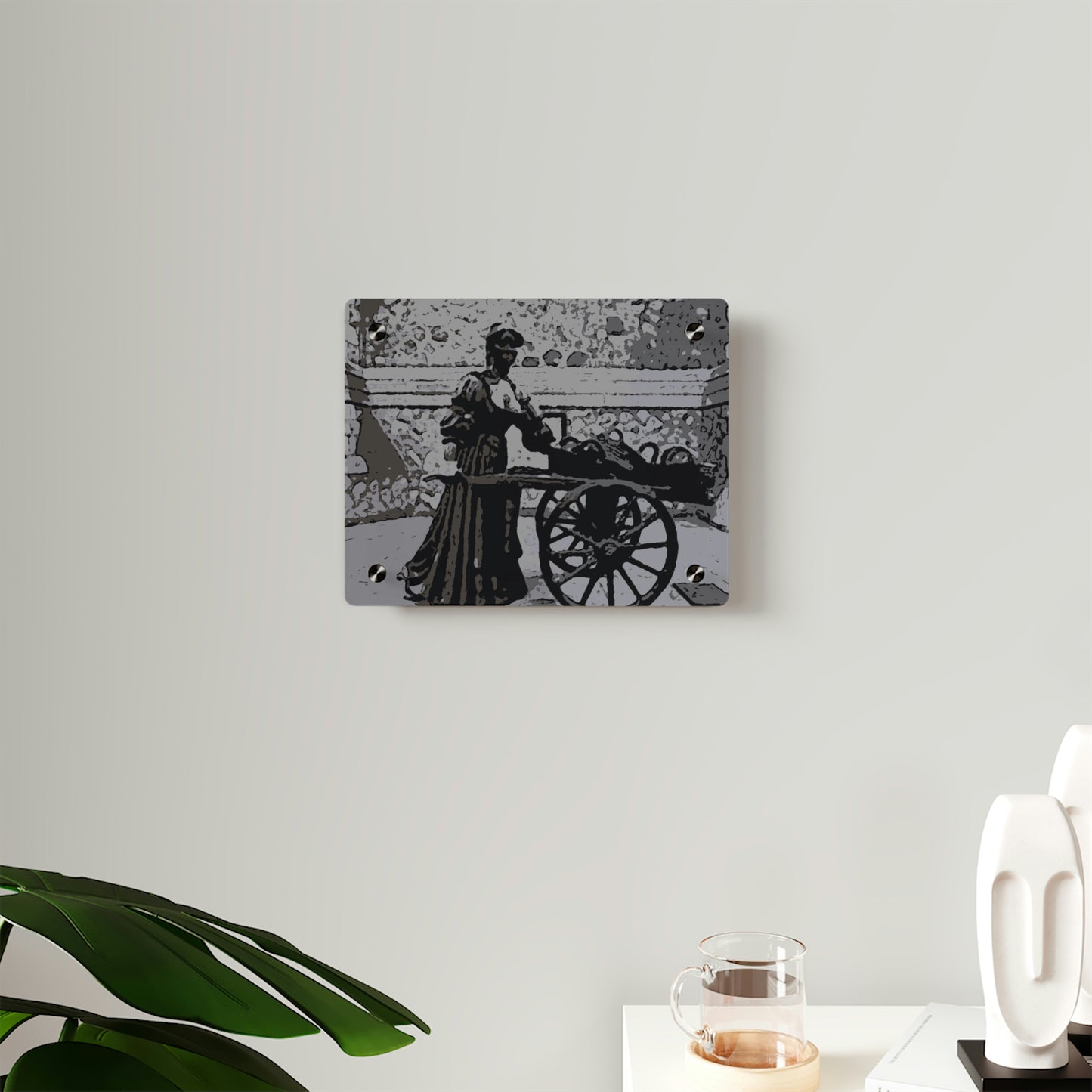 Acrylic Wall Art Panels ... Dublin's "Molly Malone Along Grafton Street" ... Cryin' Cockels & Muscles Alive-Alive-Oh ... Circa 2003 ... Original Works ...