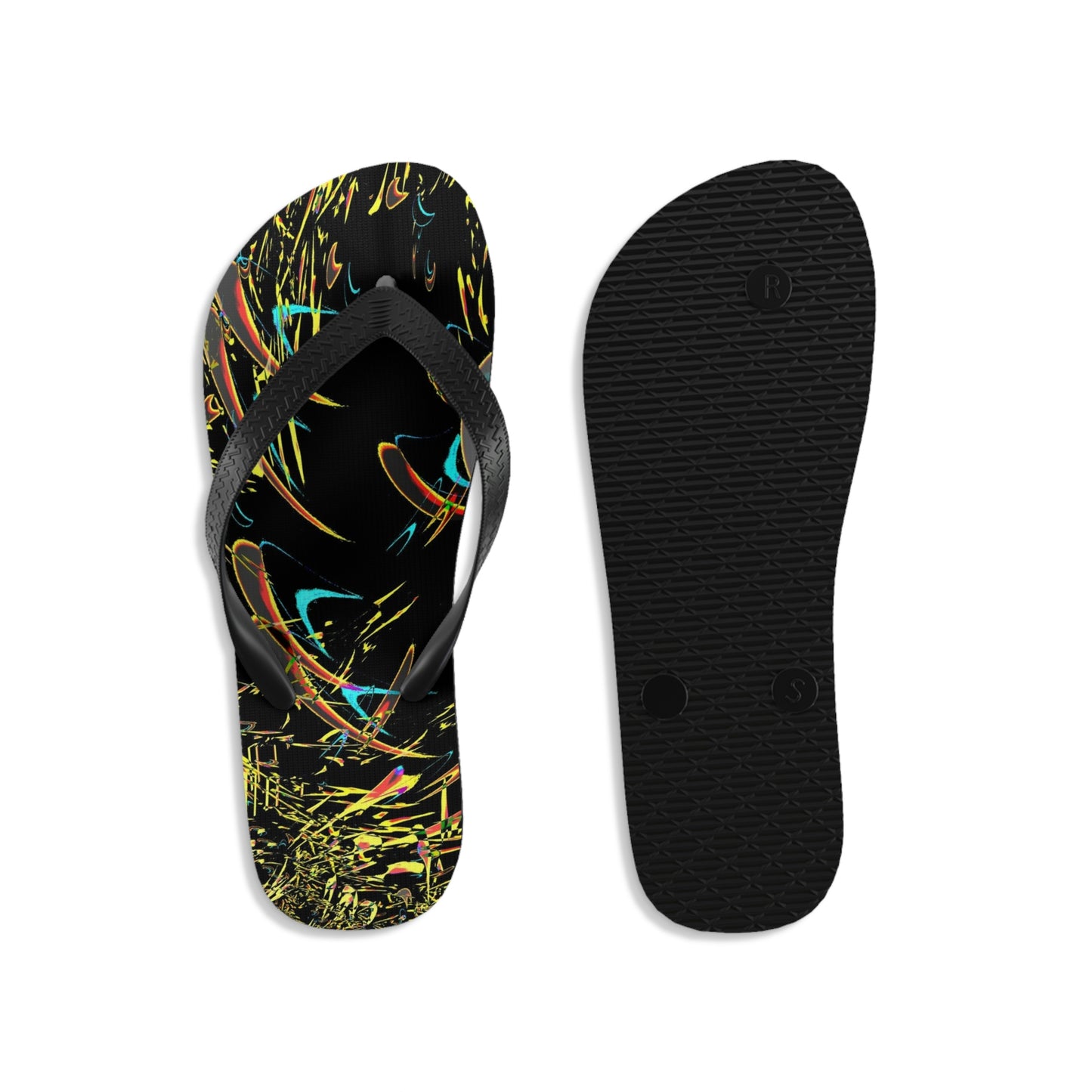 Unisex Flip-Flops ... "Waning Moon" ... Central Idaho ... October 2022 ... Rendering Time: 22 Hours ... Original Works ...