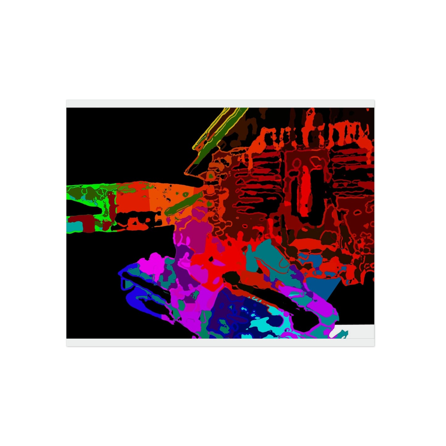 Aluminum Composite Panels ... "Lots of Color" ... 'The Reds, The Purples, The Pinks & The Blues ... All Contrasted Against The Black Of Snow' ... November 2022 ... Original Works ...