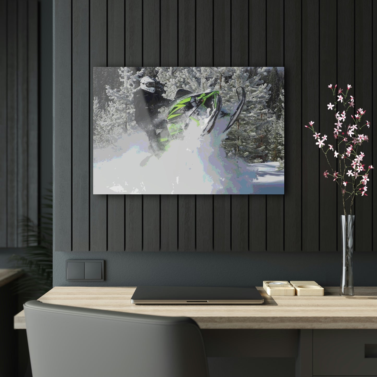 Acrylic Prints ... "No Time 'Like-Air-Time' ..." ... A True Master At His Craft ... December 2022, Rhett Creek, Idaho ... Original Works ...