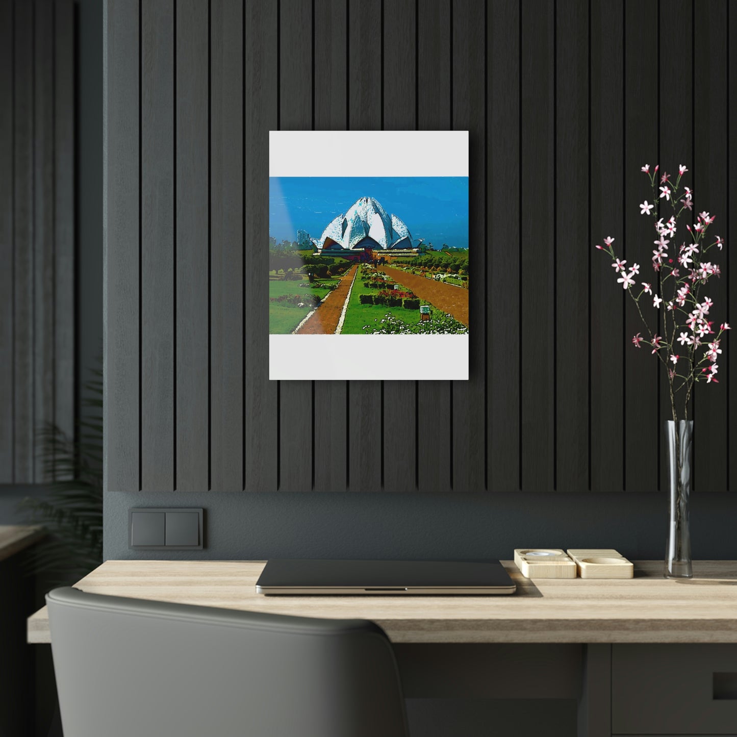 Acrylic Prints ... 'Bahai'i House-Of-Worship' ... "Lotus Temple: Delhi, India, 2008" ... Original Works ...