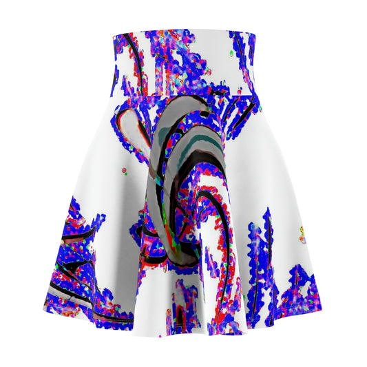 Women's Skater Skirt ... "Waning Moon" ... Central Idaho ... October 2022 ... Rendering Time: 22 Hours ... Original Works ...