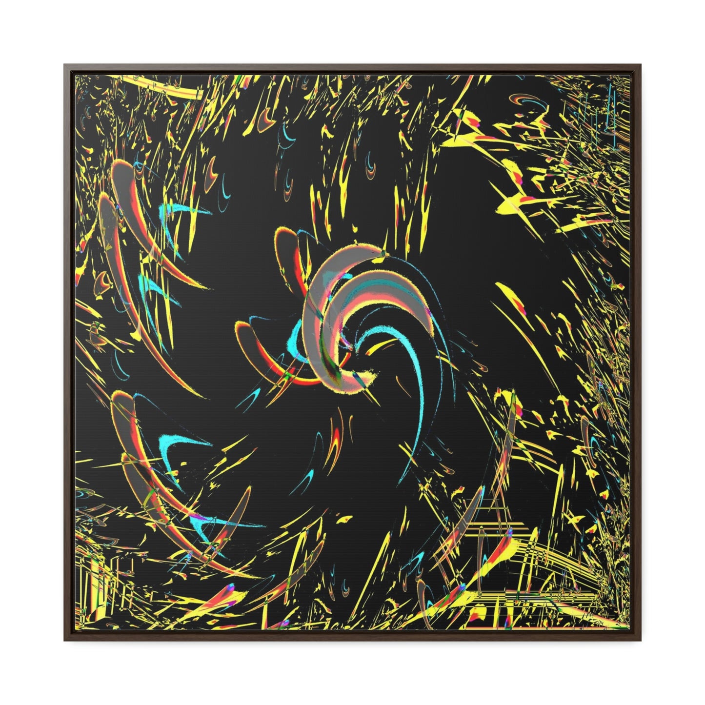 Gallery Canvas Wraps, Square Frame ... "Waning Moon" ... Central Idaho ... October 2022 ... Rendering Time: 22 Hours ... Original Works ...
