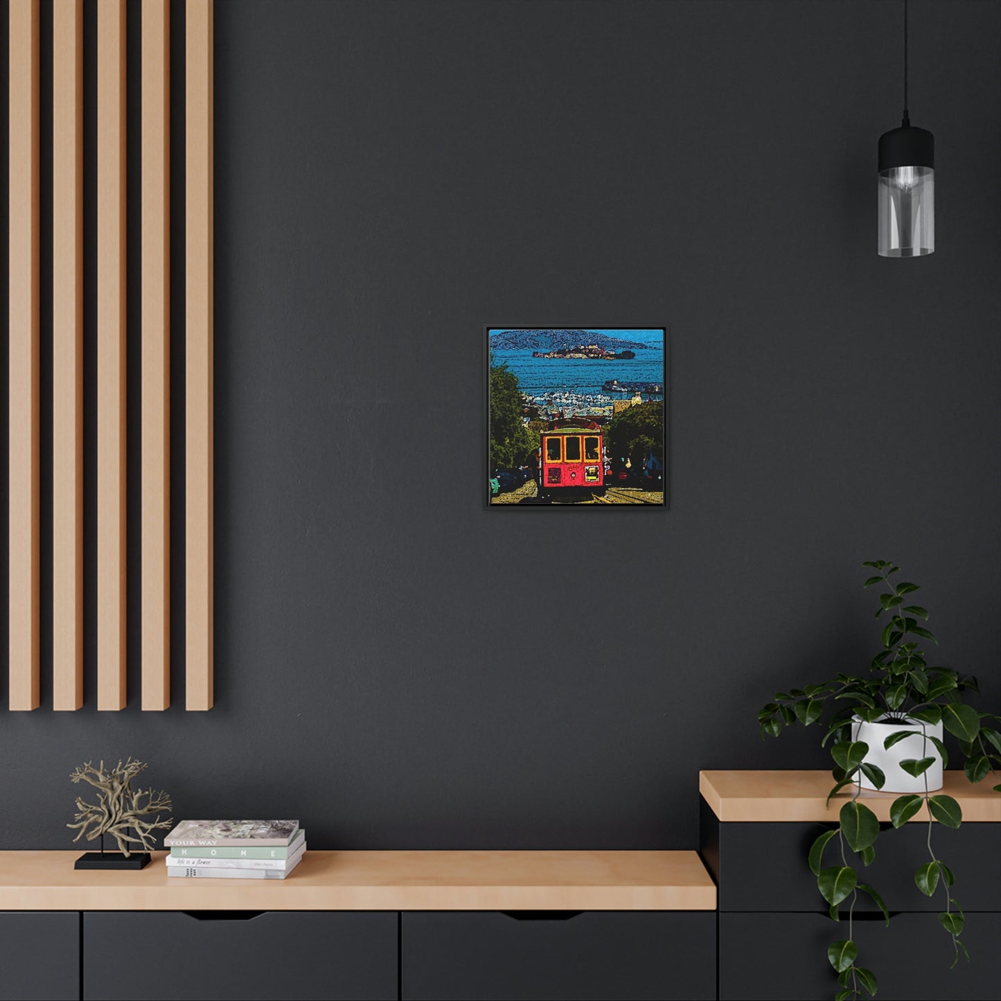 Gallery Canvas Wraps, Square Frame ... San Francisco ... 'A Rice-A-Roni-A-San Francisco Treat' ... "A Cable Car Classic" ... Family Archives: 1973 ... Original Works ...