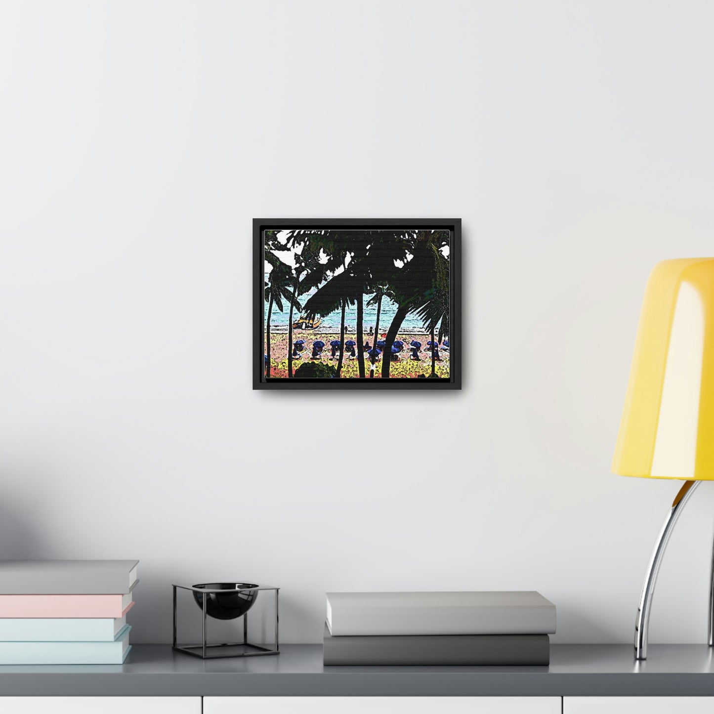 Gallery Canvas Wraps, Horizontal Frame ... "A Beautiful Beach Amongst The Palms" ... The Outrigger Waikiki, Honolulu, Oahu ... Original Works ...