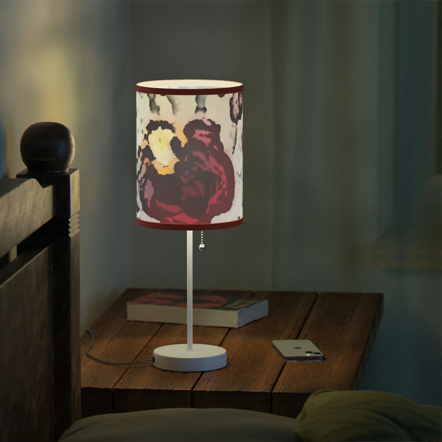 Lamp on a Stand, US|CA plug ... "A Friendly Flower" ... Pointsettia 'Pointing' ... Original Works ... (Supplied Photograph) ...