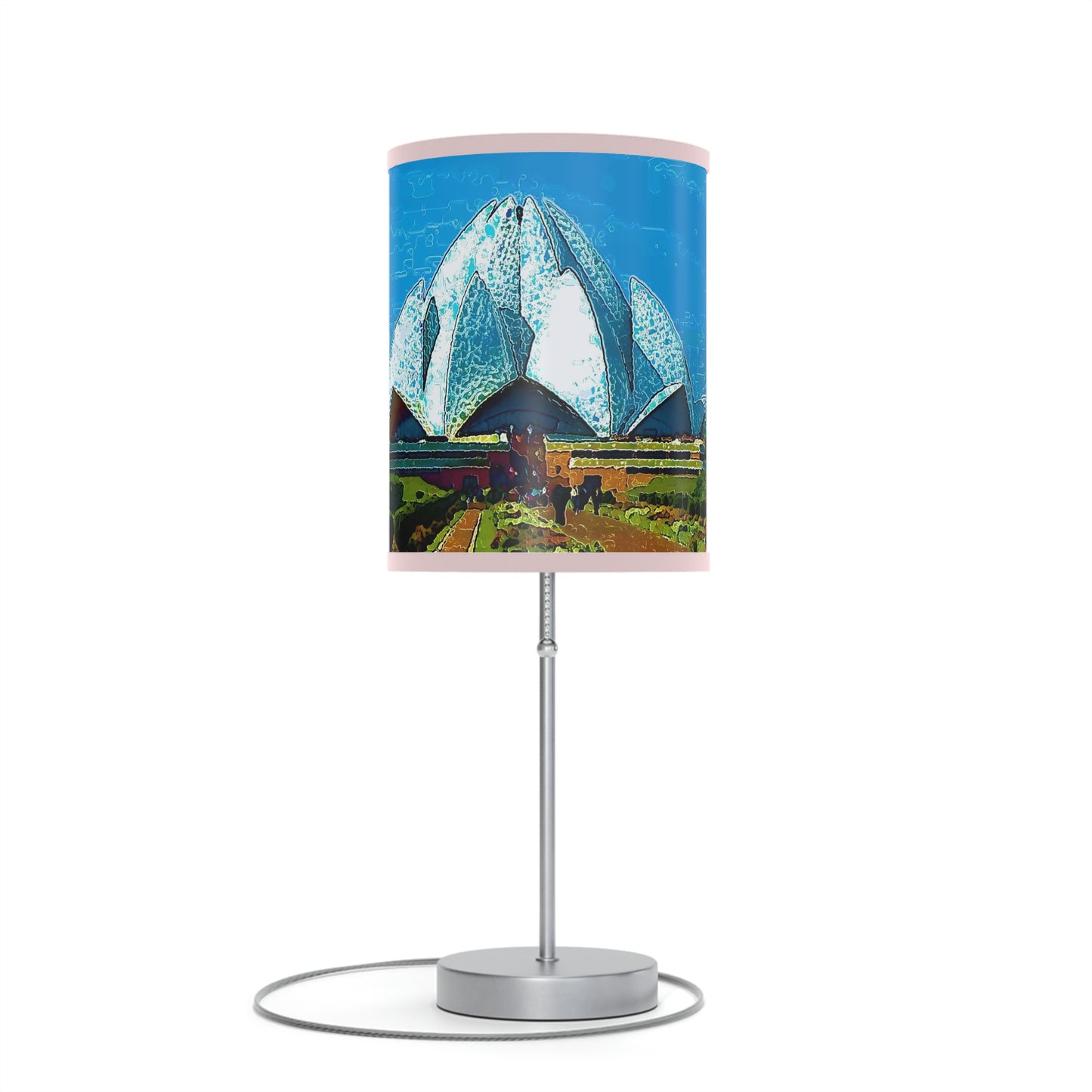 Lamp on a Stand, US|CA plug ... 'Bahai'i House-Of-Worship' ... "Lotus Temple: Delhi, India, 2008" ... Original Works ...