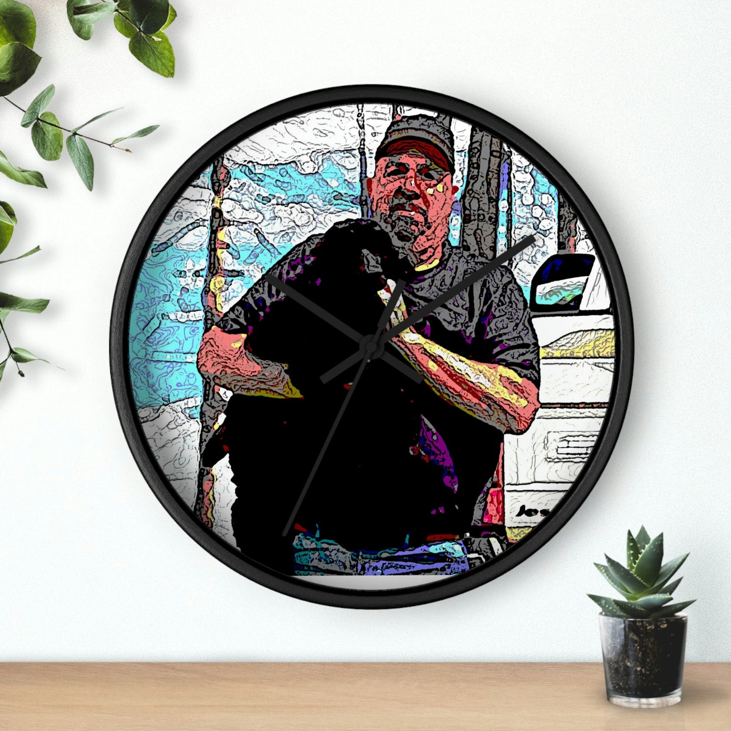 Wall clock ...  When She Was Young ... "Todd & Jett" ... California Point Locale: June 2022, Central Idaho ... Original Works