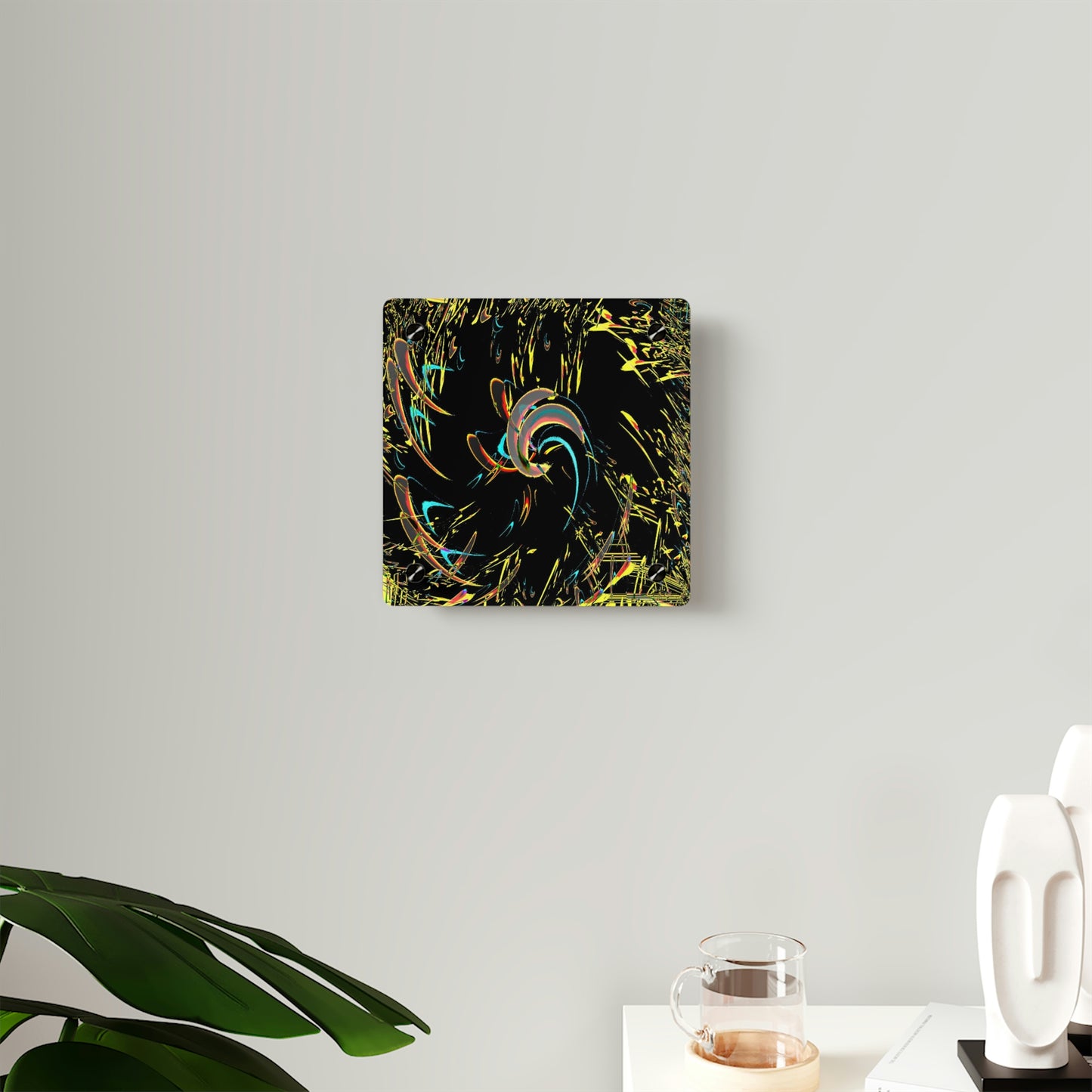 Acrylic Wall Art Panels ... "Waning Moon" ... Central Idaho ... October 2022 ... Rendering Time: 22 Hours ... Original Works ...