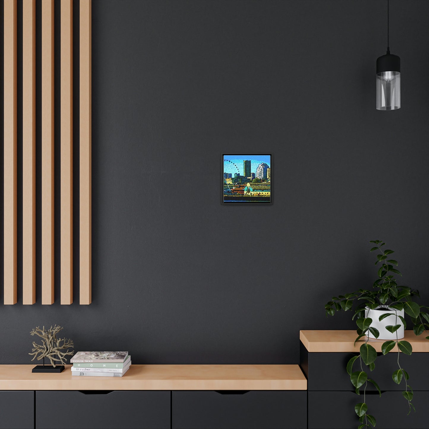 Gallery Canvas Wraps, Square Frame ... That Classic Wheel ... 'Seattle's Wheel' ... & An Old Classic Waterside Vendors ...  'Family Archives' ... Original Works ...