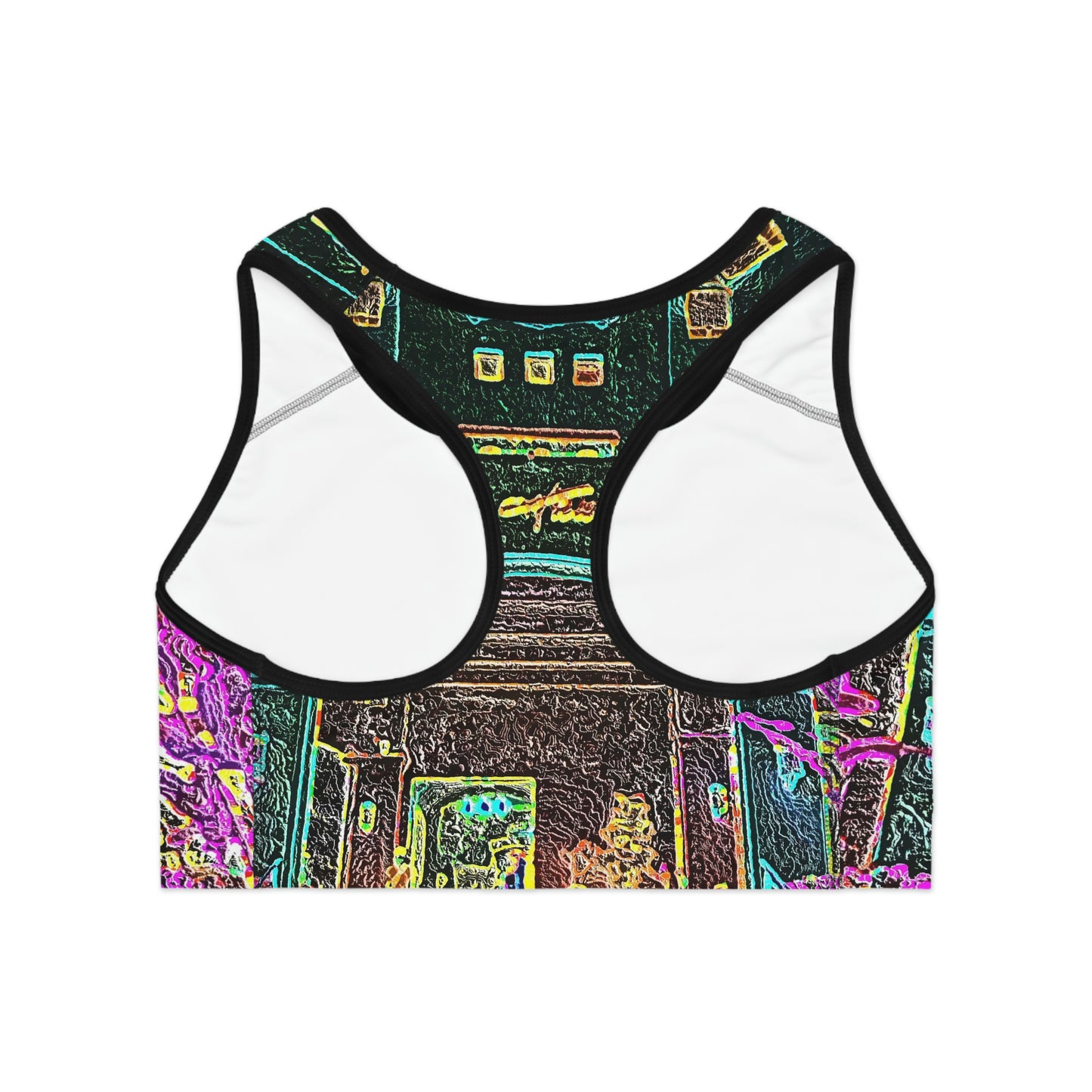 Sports Bra (AOP) ... "La Grande Entree" At: 'The Pink Palace' ... The Royal Hawai'ian ... Honolulu, HI ... '27Oct2014' ... Original Works ...