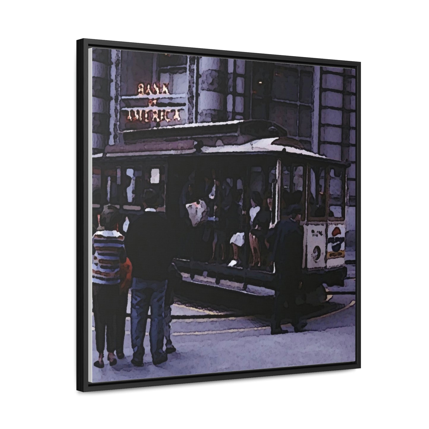 Gallery Canvas Wraps, Square Frame ... San Francisco ... 'Rice-A-Roni-A-San Francisco Treat' ... "A Cable Car Classic" ... Family Archives: 1973 ... Original Works ...