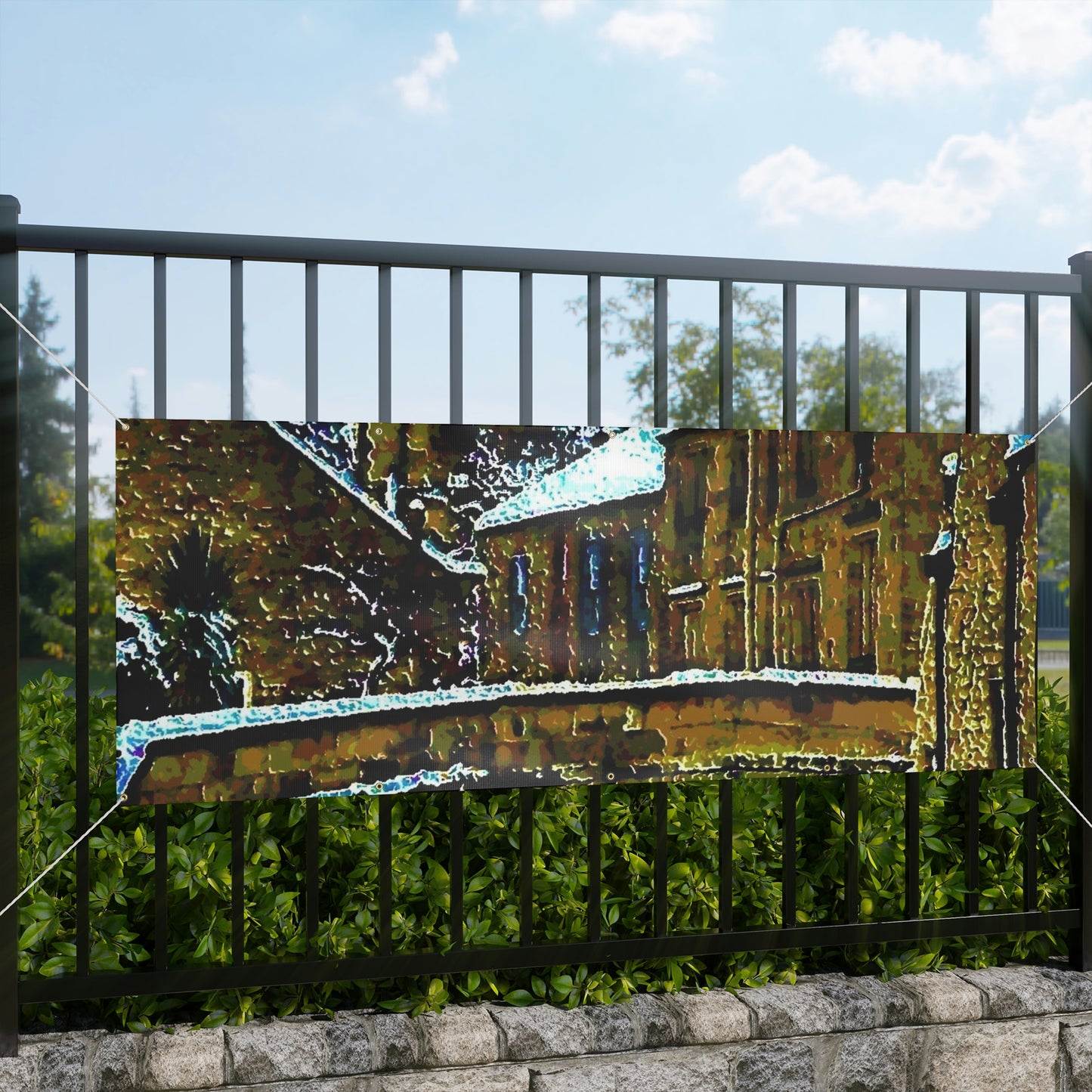 Matte Banner ... Walikng The Streets & Alleys ... 'Strolling The Canals ... '  ... Original Works  ...