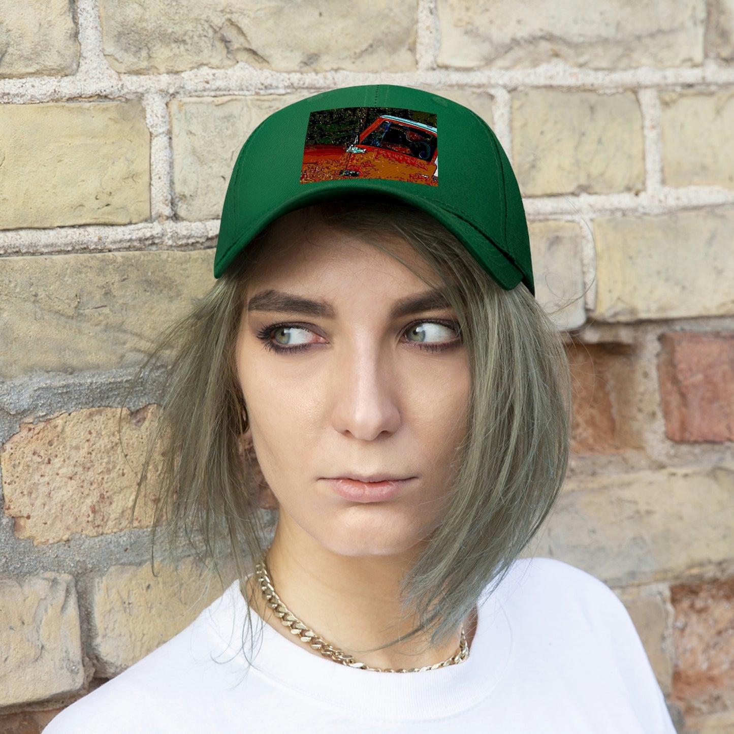 Unisex Twill Hat ... How-To-Drive-Idaho's-Mountain_Roads ... "Like A Professional" ... "Truckin' Like The Doo-Dah-Man" ...
