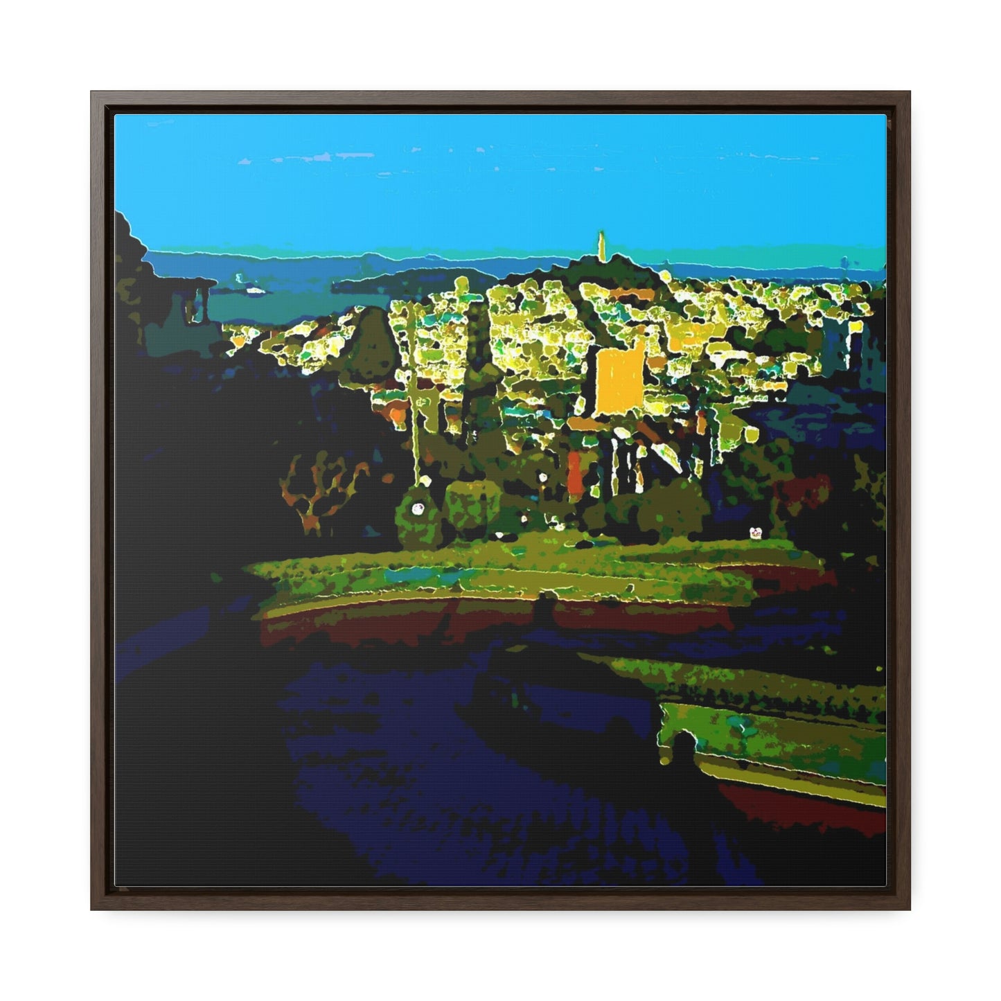 Gallery Canvas Wraps, Square Frame ...  "Lombard Street San Francisco, CA, USA" ... Family Archives 1970's ... Original Works ...
