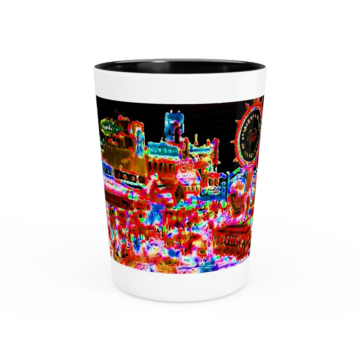 Shot Glass ... "No.9 Fishermen's Grotto - Fishermen's Wharf, SF, California" ... Family Archives: 1970's ... Original Works ...