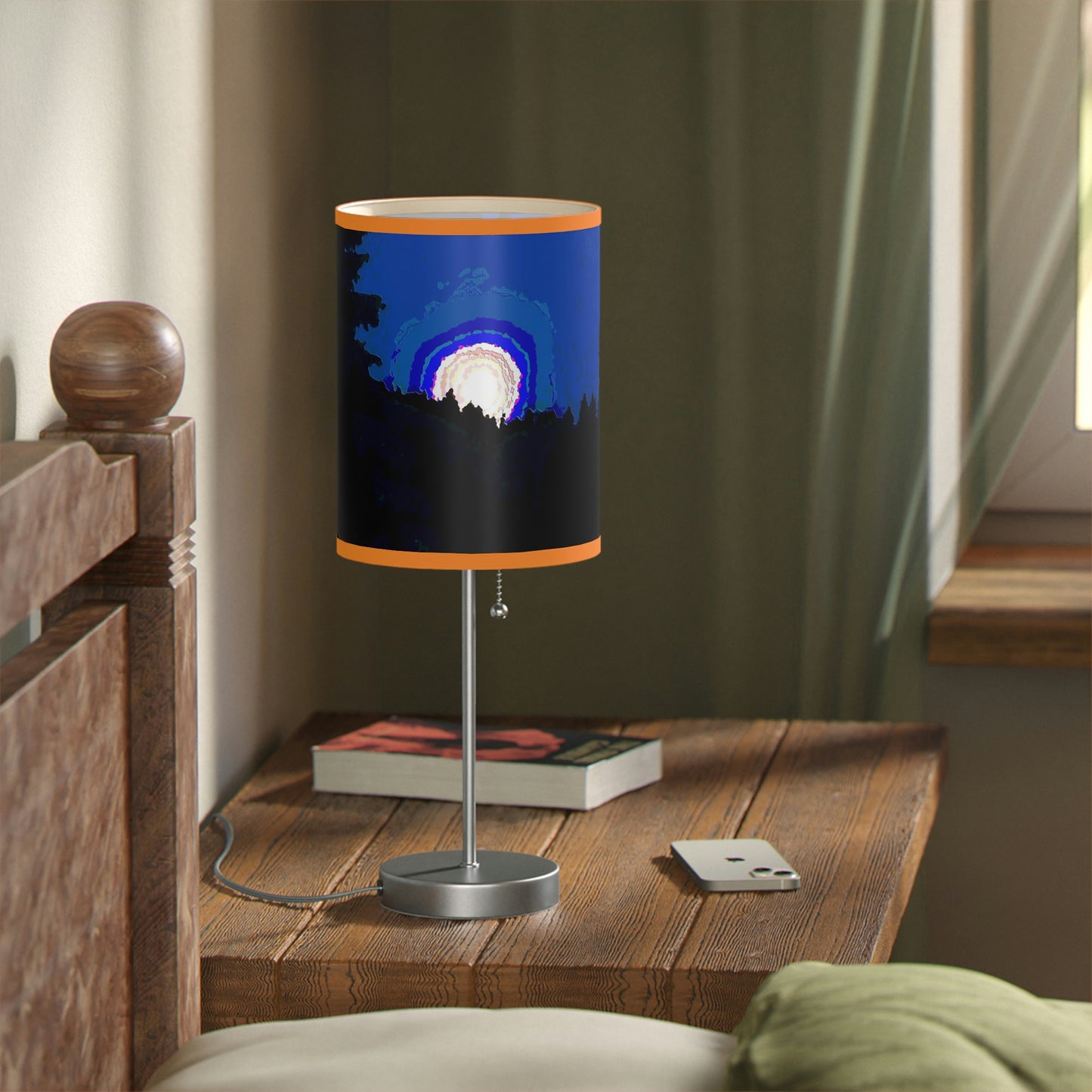 Lamp on a Stand, US|CA plug ... "The Road Home" ...' Over The River & Through The Woods To? ...' ... Moonscape Near Elk City, Idaho ... Original Works ... 5Jan23 ...