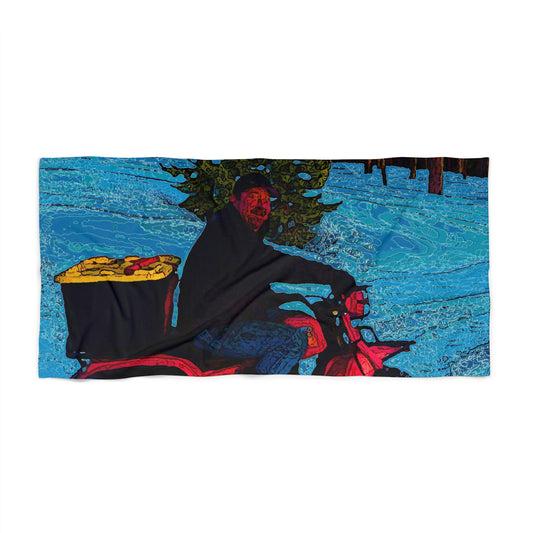 Beach Towel ... There's 2-Wheelin ... There's 4-Wheelin ... 'And-Of-Course' ... "There's 3-Wheelin-In-The-Snow" ...  Original Works ...