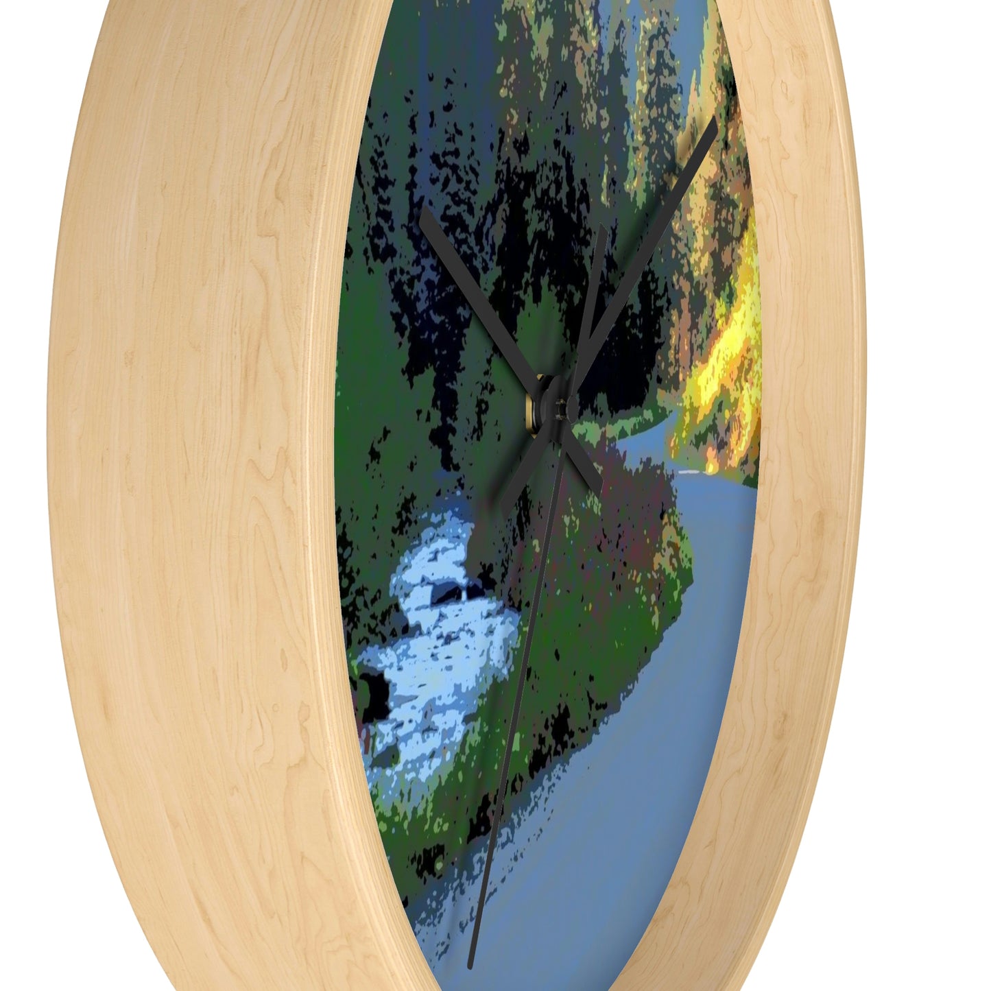 Wall clock ... The Road ... The River ... "Which Paralles The Curvilinear Nature Of-The-Other?" ... Red River, Idaho
