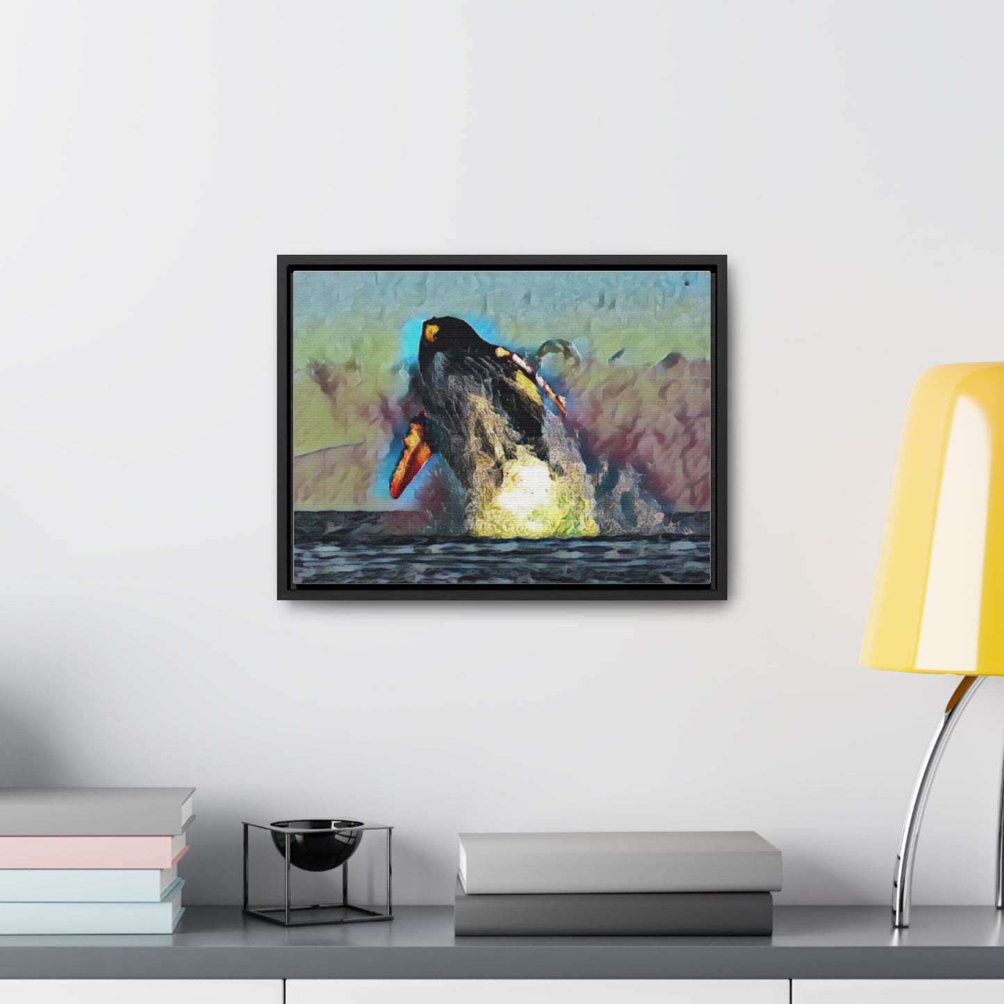 Gallery Canvas Wraps, Horizontal Frame ... An Extraordinary Humpback Breach ... 'With Explosive Energy' ... Family Archives (KPH) ... Circa: 21st Century. Maui, HI ... Original Works ...
