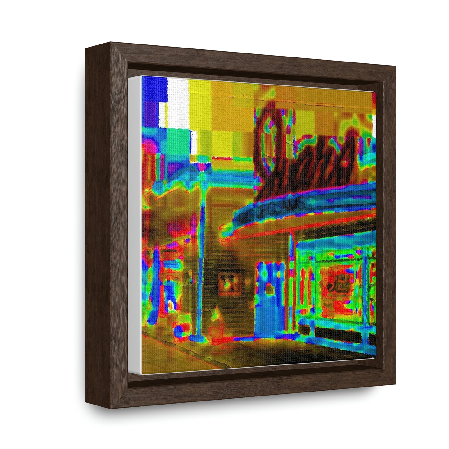Gallery Canvas Wraps, Square Frame ...  In-A-Hurry & Stressed? ... Remember: Keep "Clam" ... Clam_Happy ...  'Ivars: Seattle Waterfront' ... Personal Archives ... Original Works ...